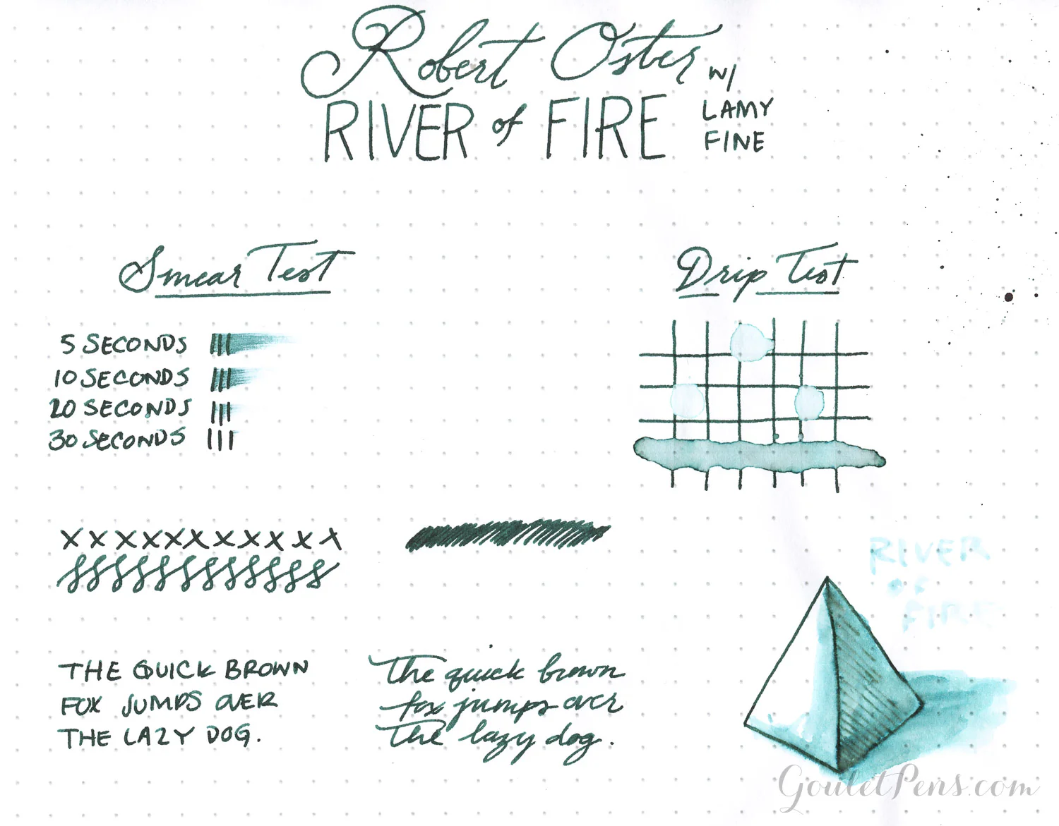 Robert Oster River of Fire - Ink Sample - Image 15