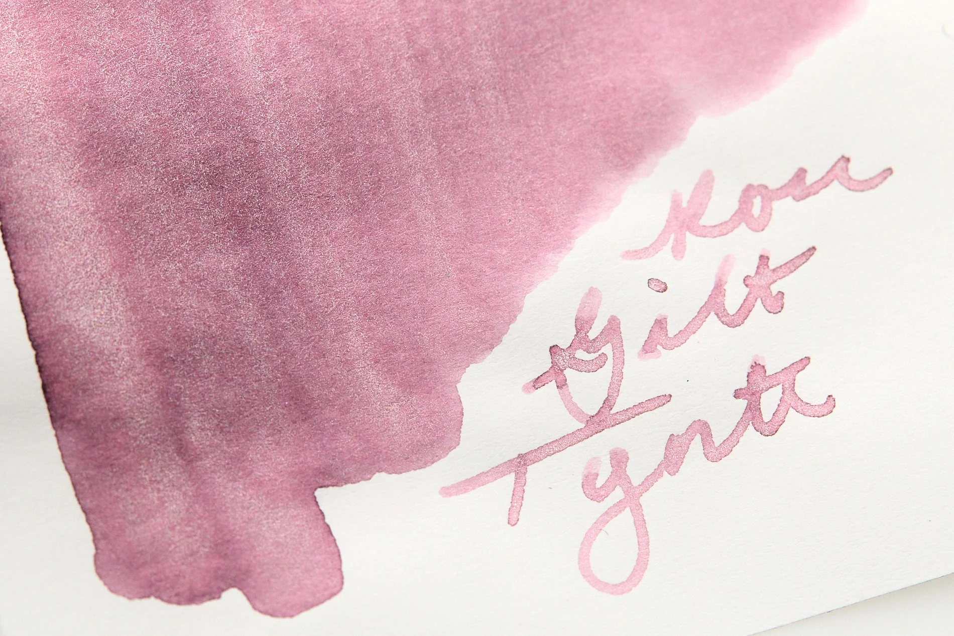 Robert Oster Rose Gilt Tynte - Ink Sample - Image 3