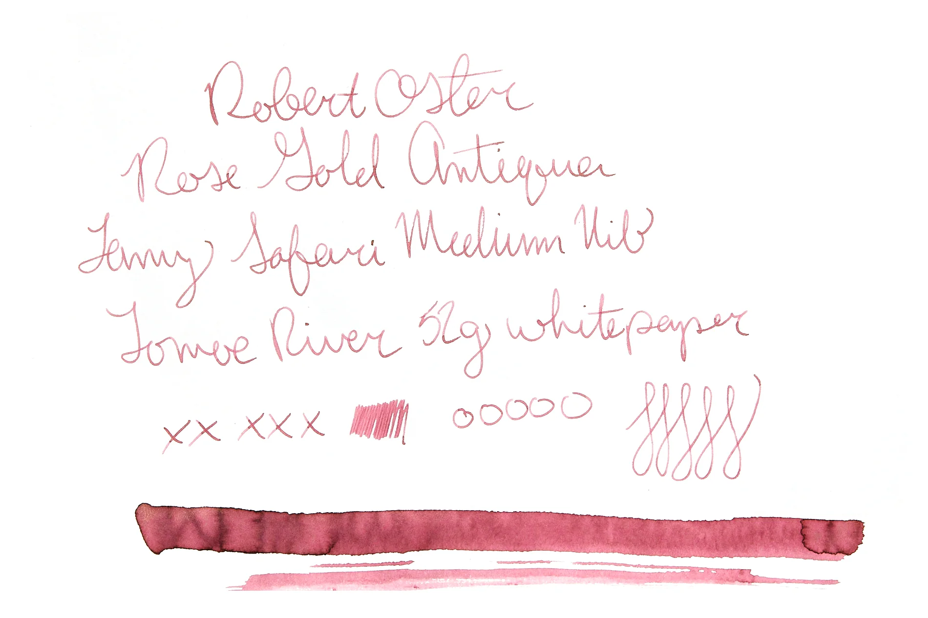 Robert Oster Rose Gold Antiqua - 50ml Bottled Ink - Image 5