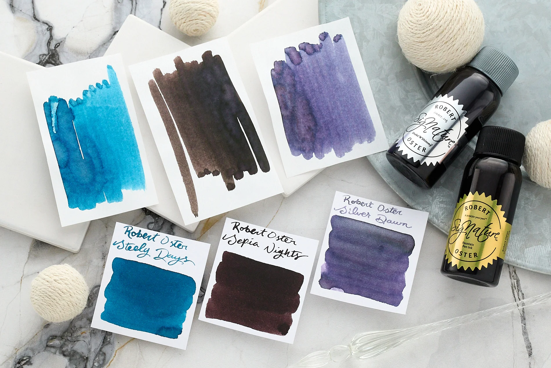 Robert Oster Steely Days - 50ml Bottled Ink - Image 2
