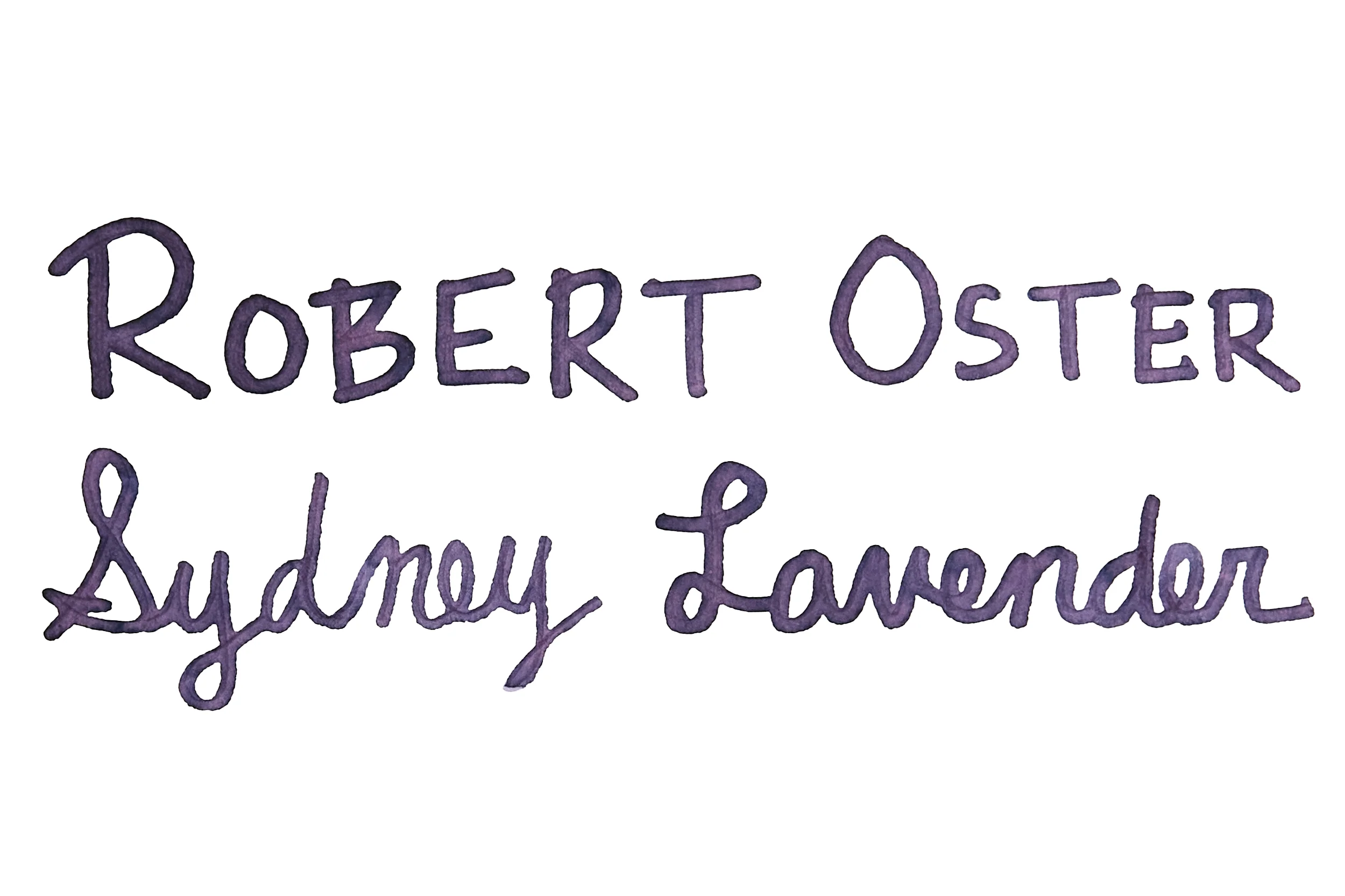 Robert Oster Sydney Lavender - Ink Sample - Image 2