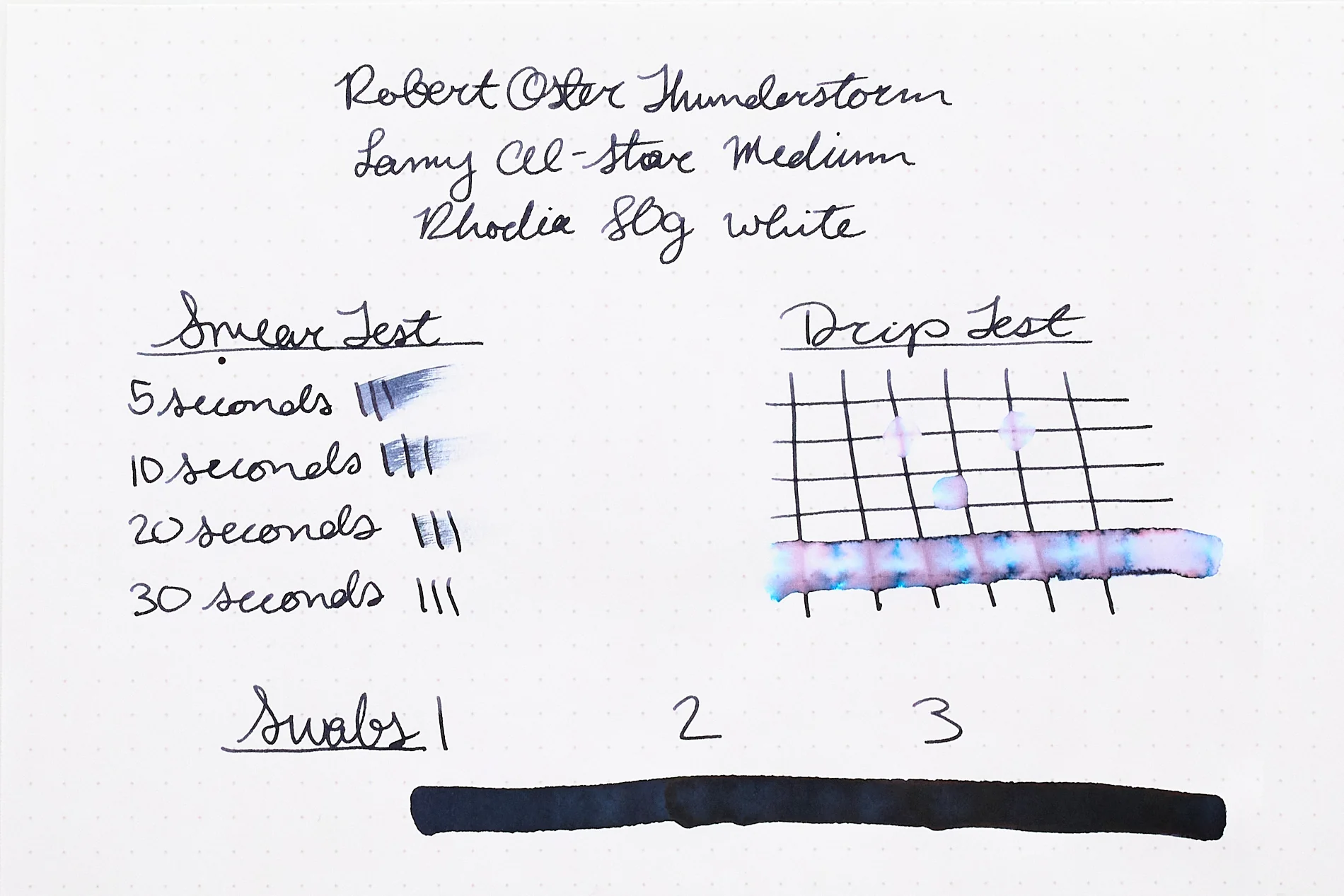 Robert Oster Thunderstorm - Ink Sample - Image 6