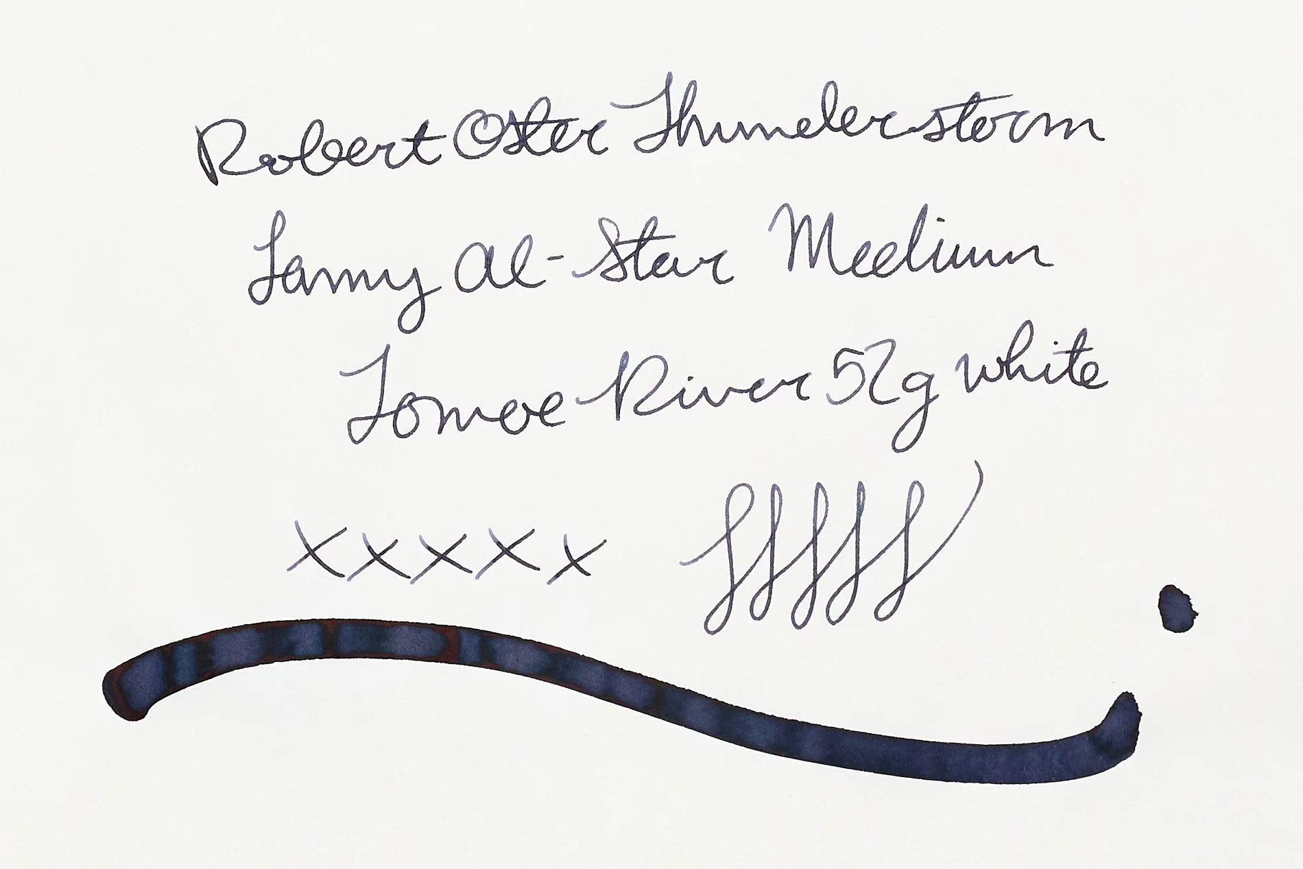 Robert Oster Thunderstorm - Ink Sample - Image 7
