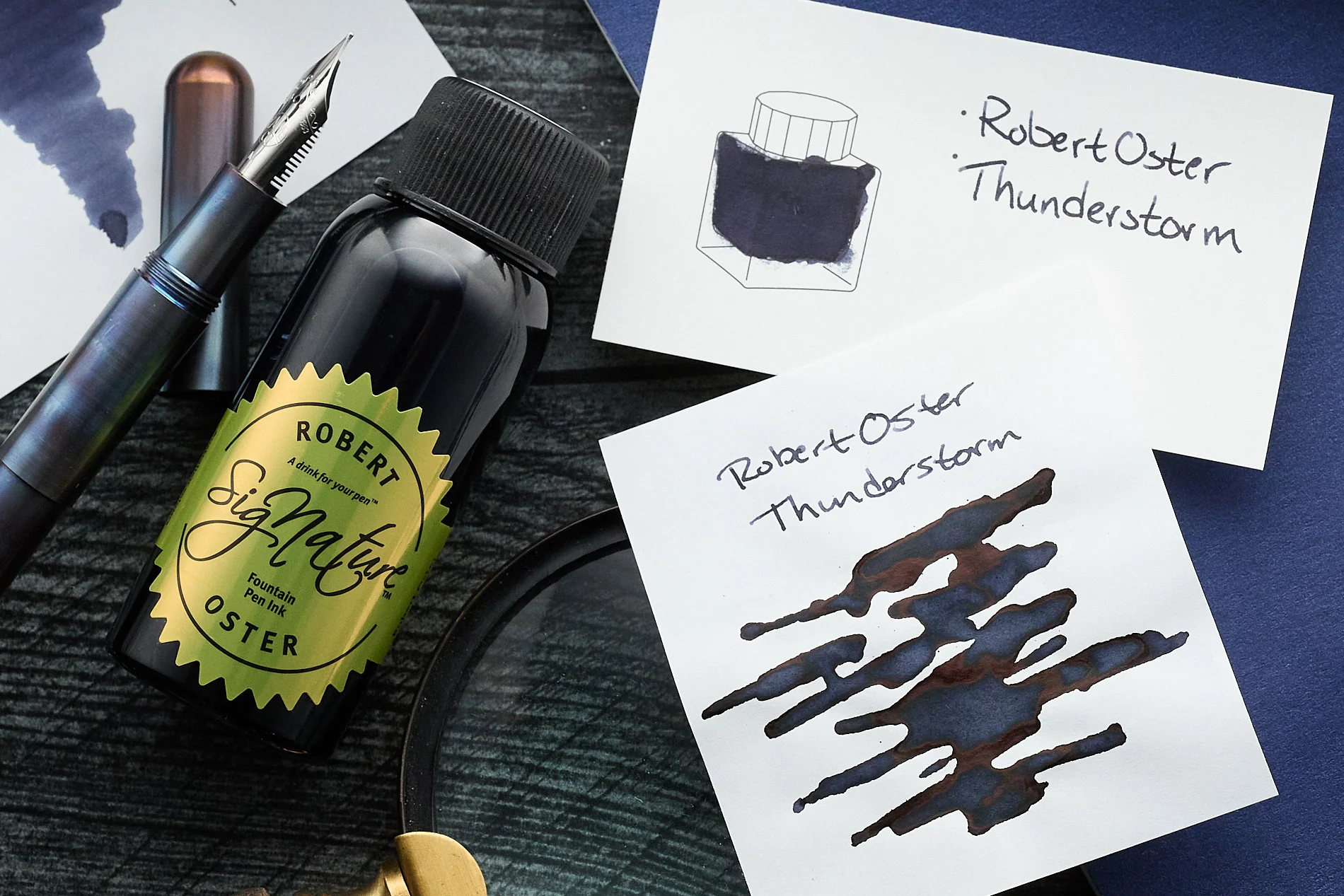Robert Oster Thunderstorm - Ink Sample - Image 4
