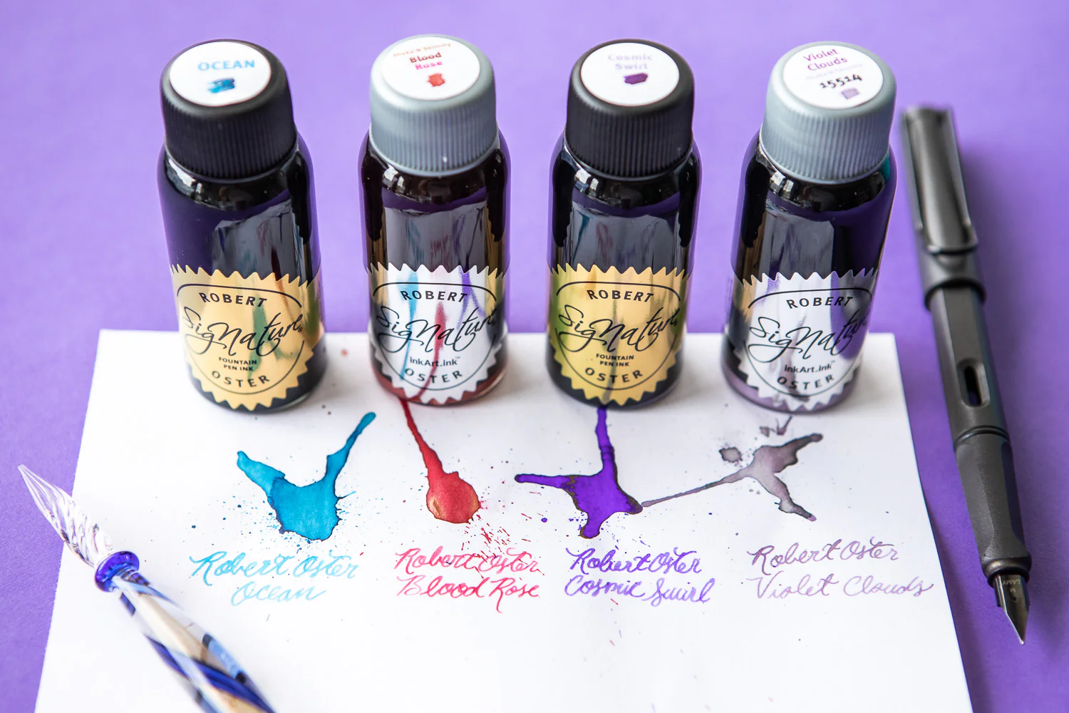 Robert Oster Violet Clouds - 50ml Bottled Ink - Image 9