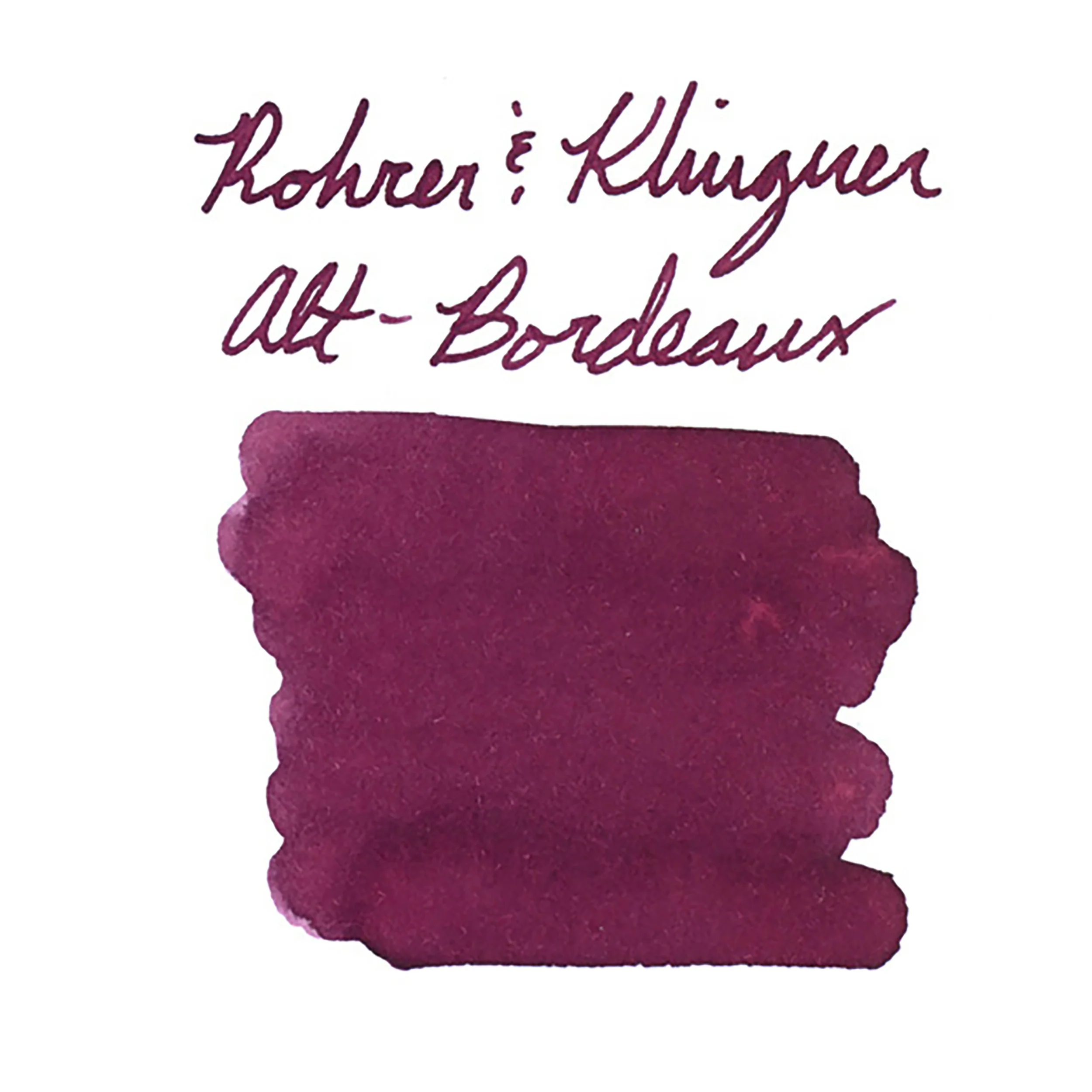 Rohrer & Klingner Alt-Bordeaux - Ink Sample
