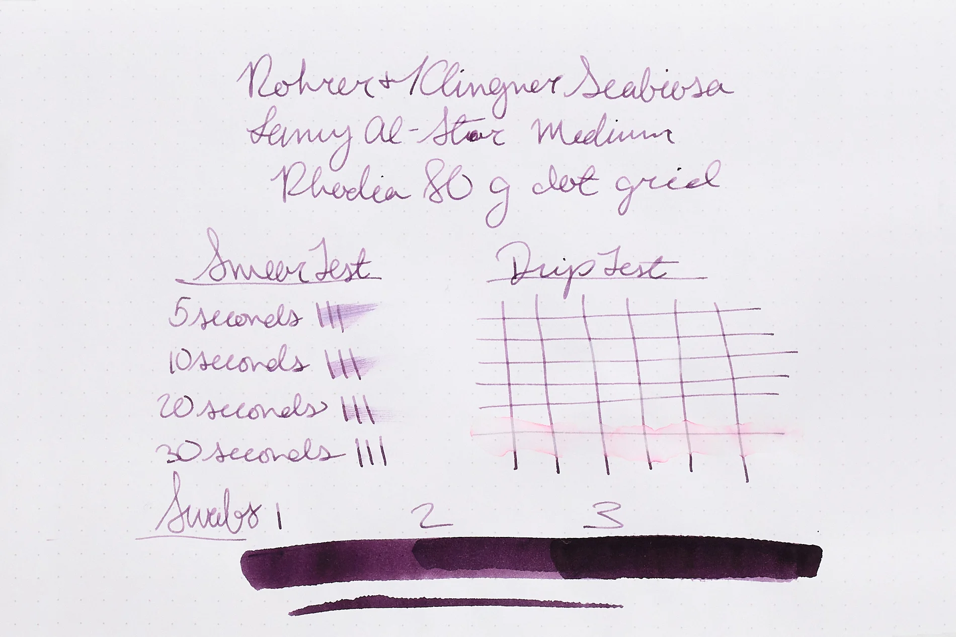 Rohrer & Klingner Scabiosa (iron gall) - 50ml Bottled Ink - Image 6
