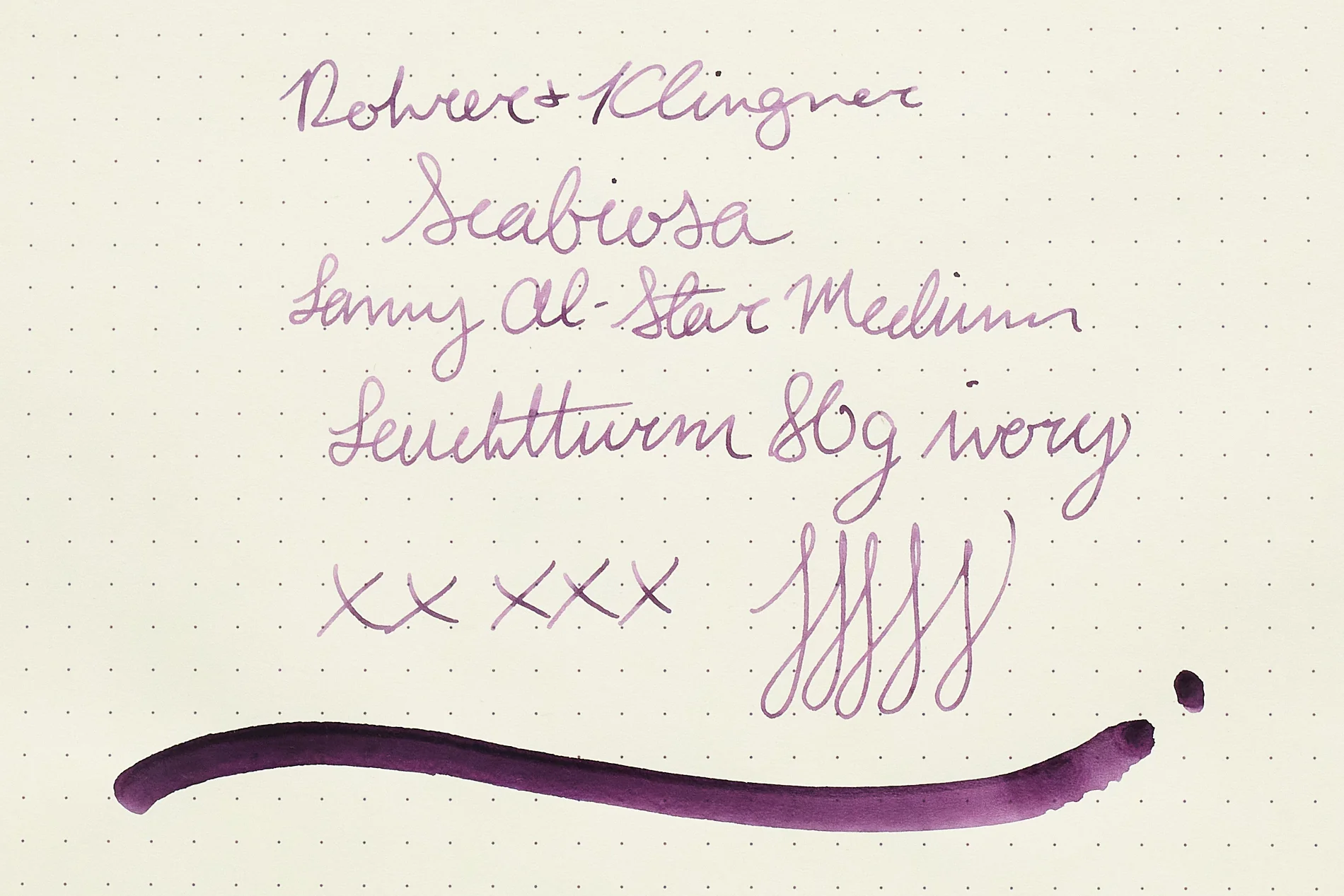 Rohrer & Klingner Scabiosa (iron gall) - 50ml Bottled Ink - Image 8