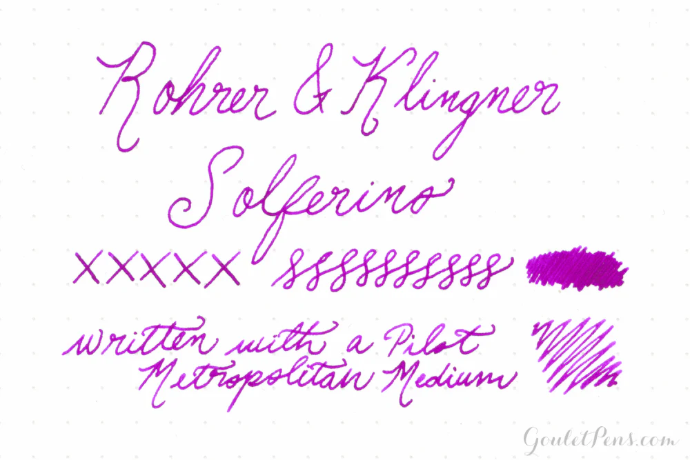 Rohrer & Klingner Solferino - Ink Sample - Image 2