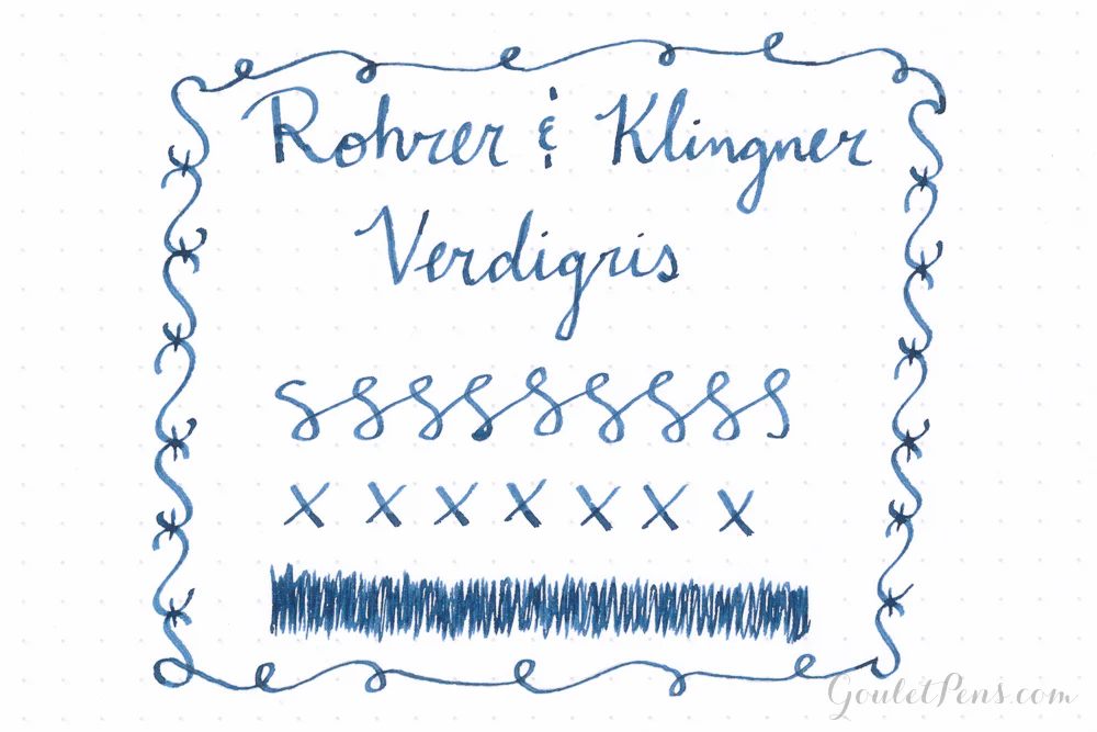 Rohrer & Klingner Verdigris - 50ml Bottled Ink - Image 2