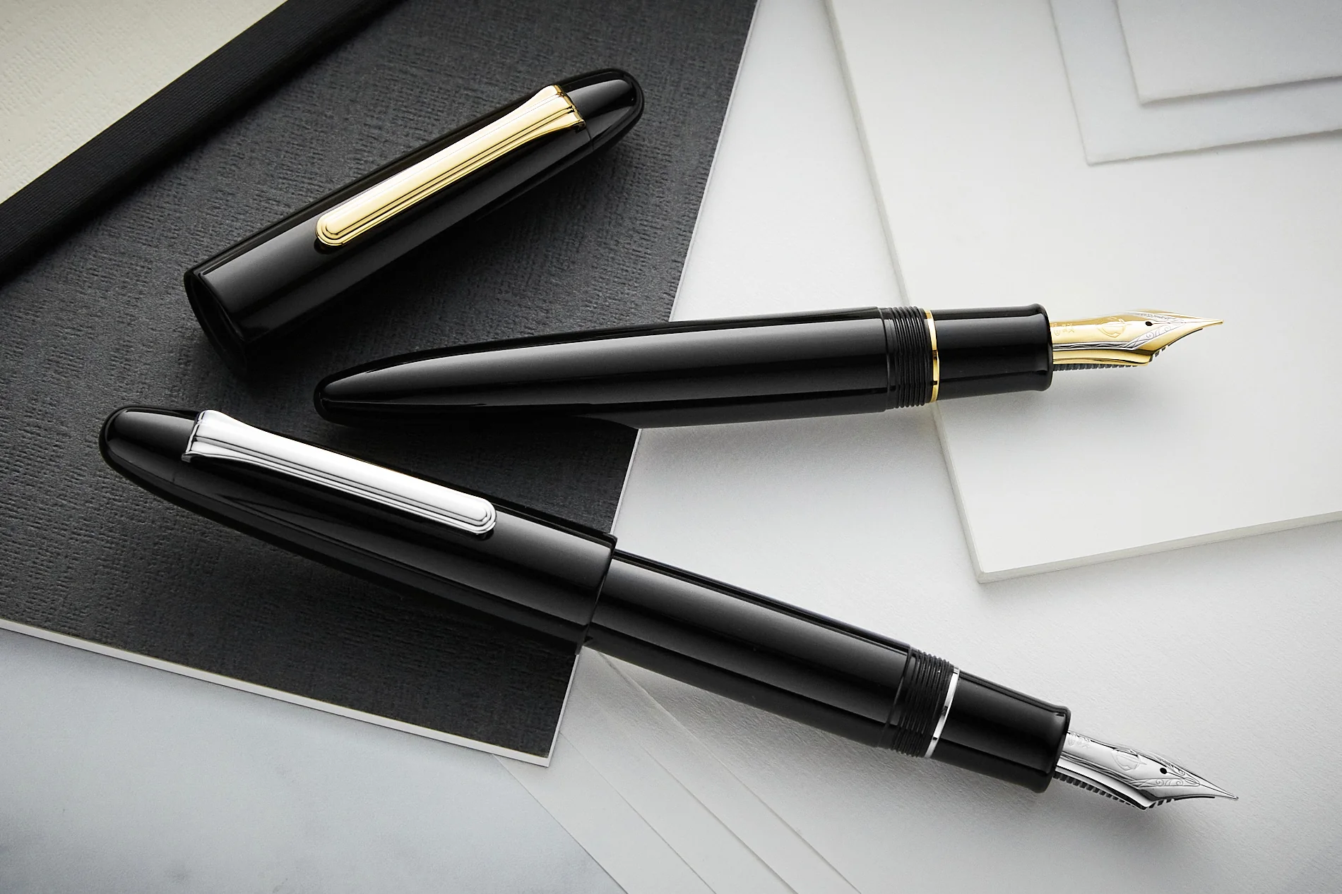 Sailor 1911 King of Pens Ebonite Fountain Pen - Black/Gold - Image 9