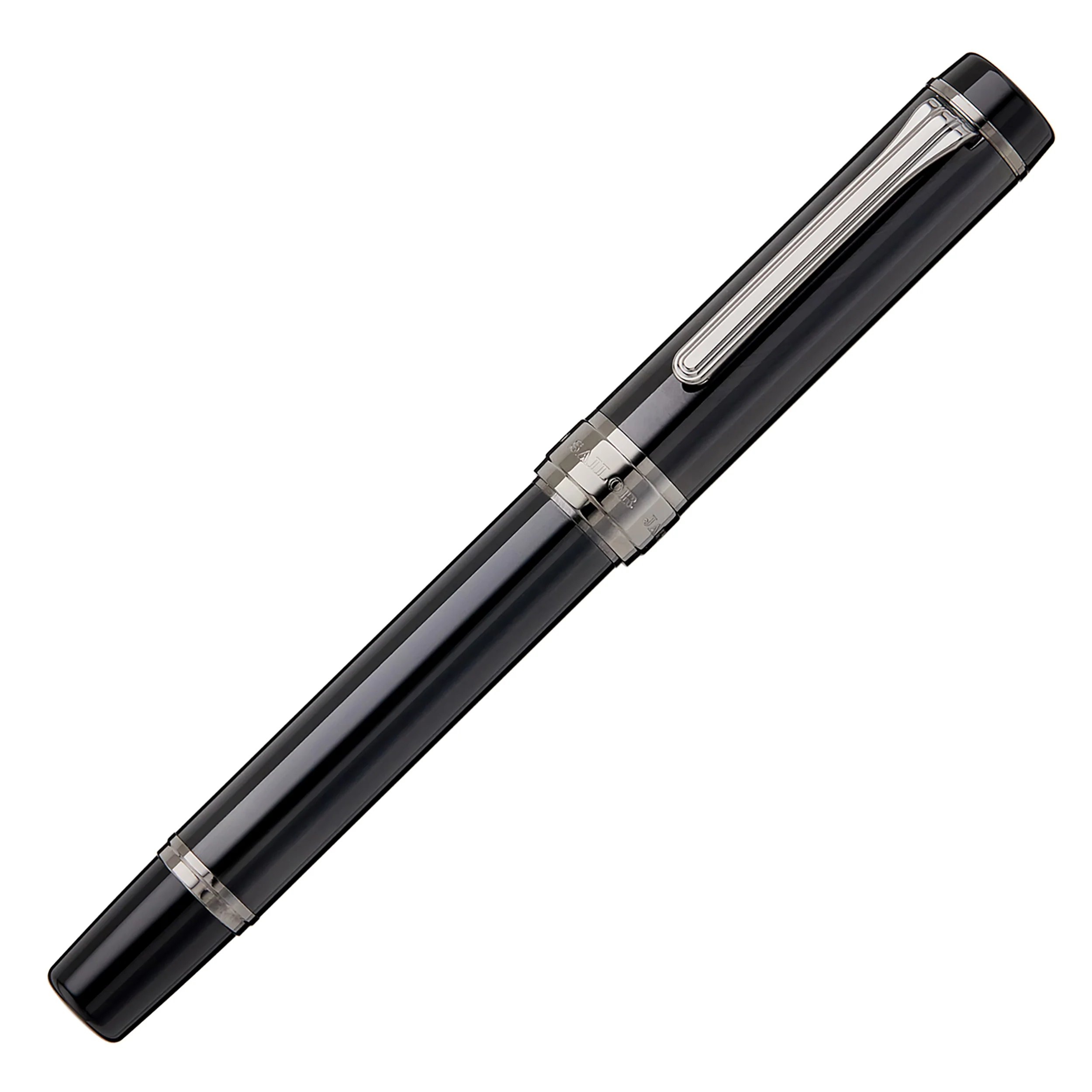 Sailor CYLINT Fountain Pen - Black Stainless Steel - Image 2