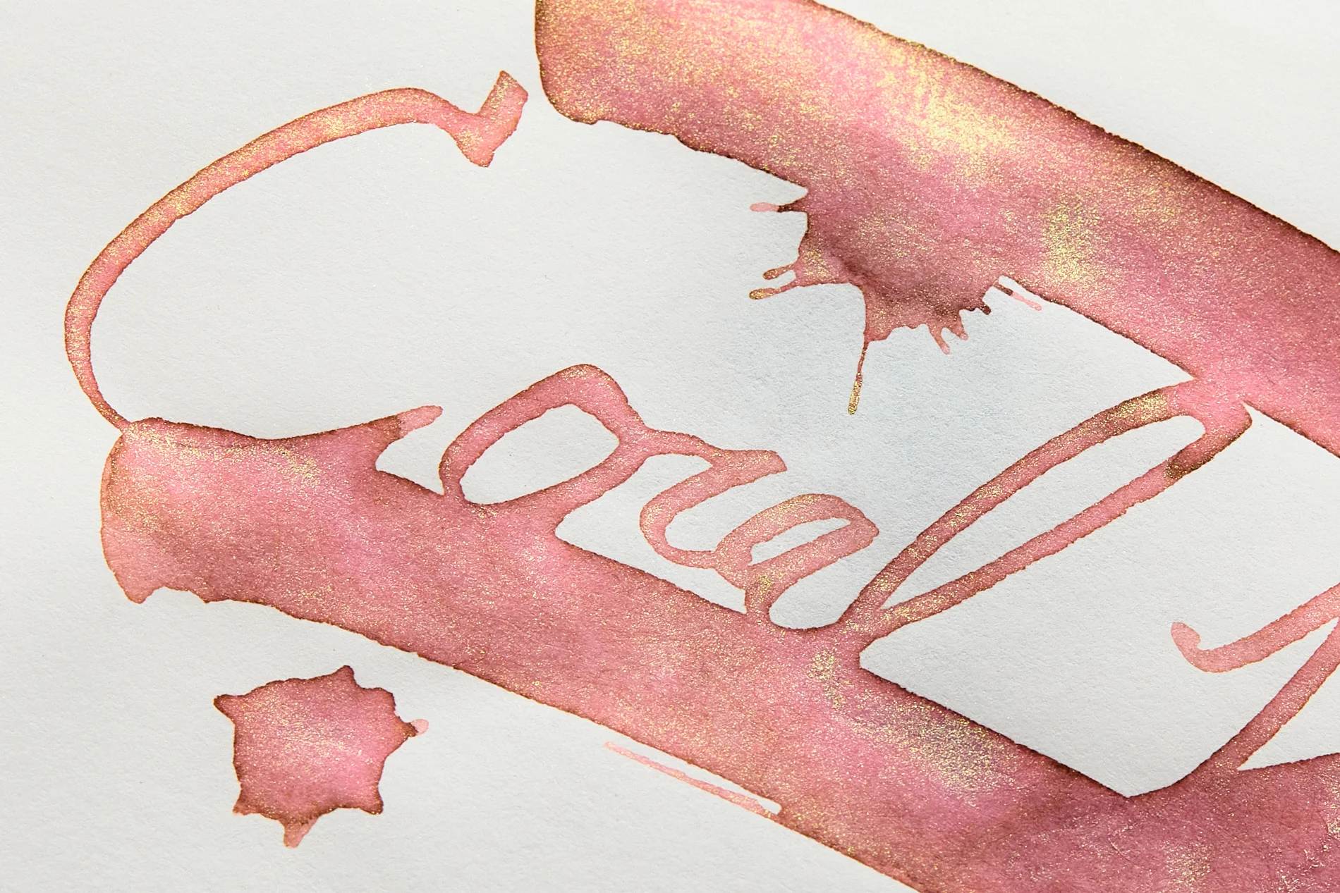 Sailor Dipton Coral Humming - Ink Sample - Image 2