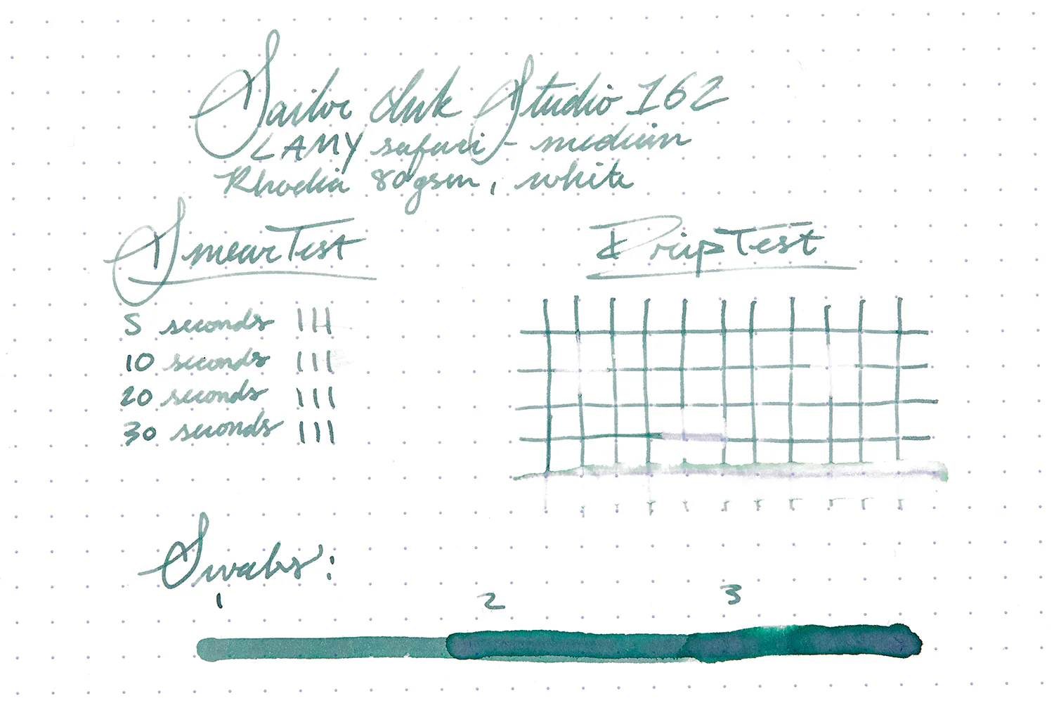Sailor Ink Studio 162 - Ink Sample - Image 7