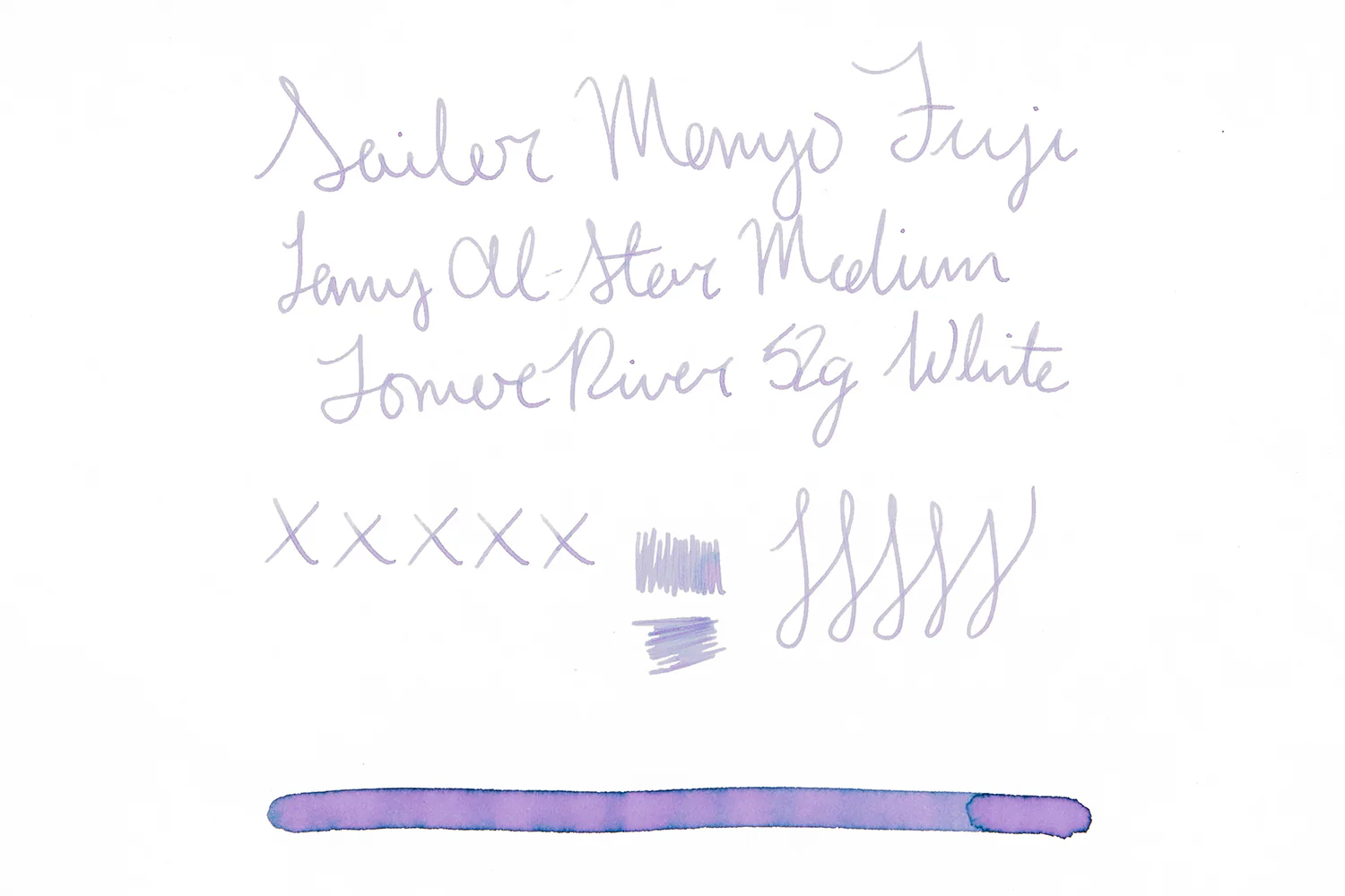 Sailor Manyo Fuji - Ink Sample - Image 8