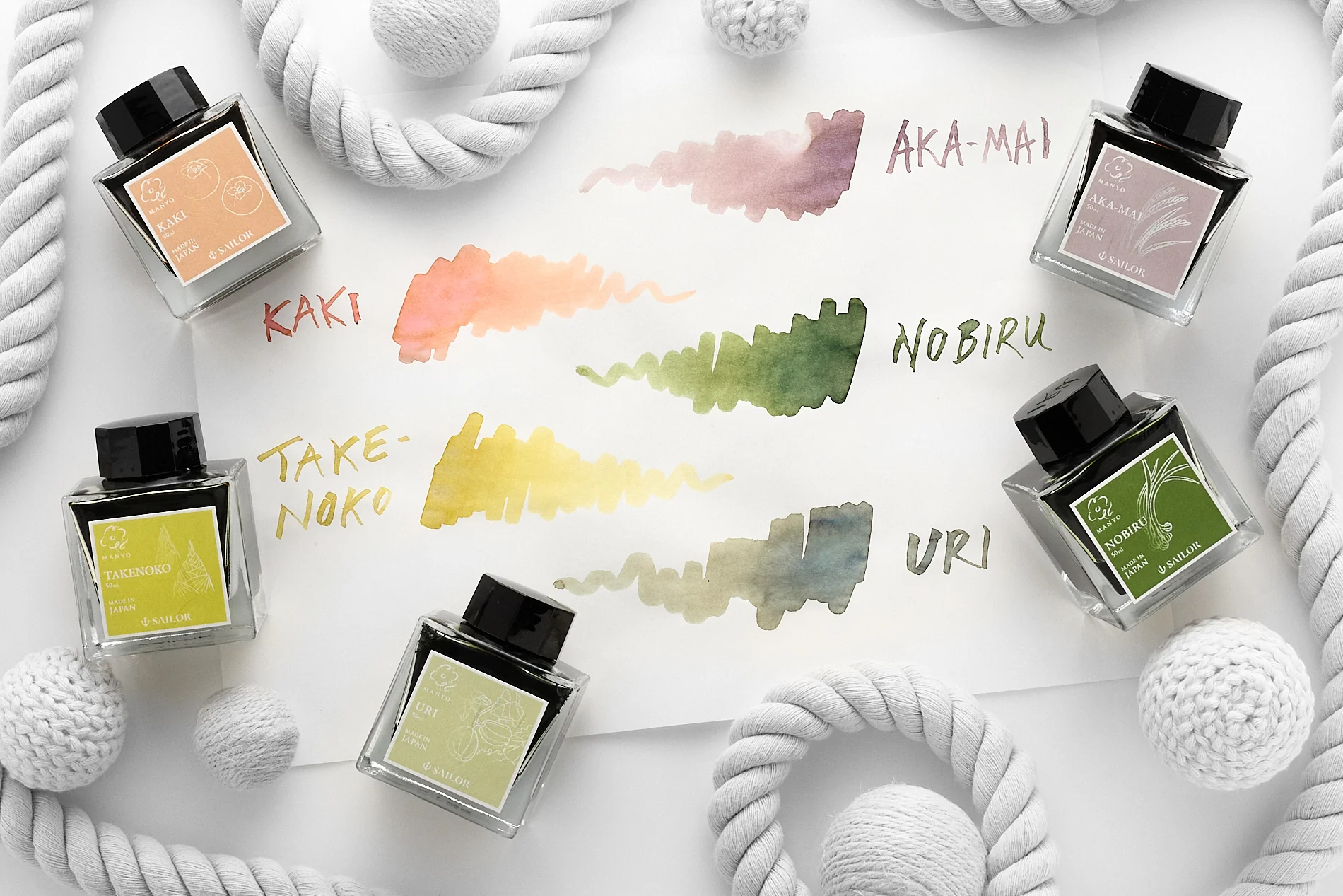 Sailor Manyo Kaki - Ink Sample (Limited Edition) - Image 4