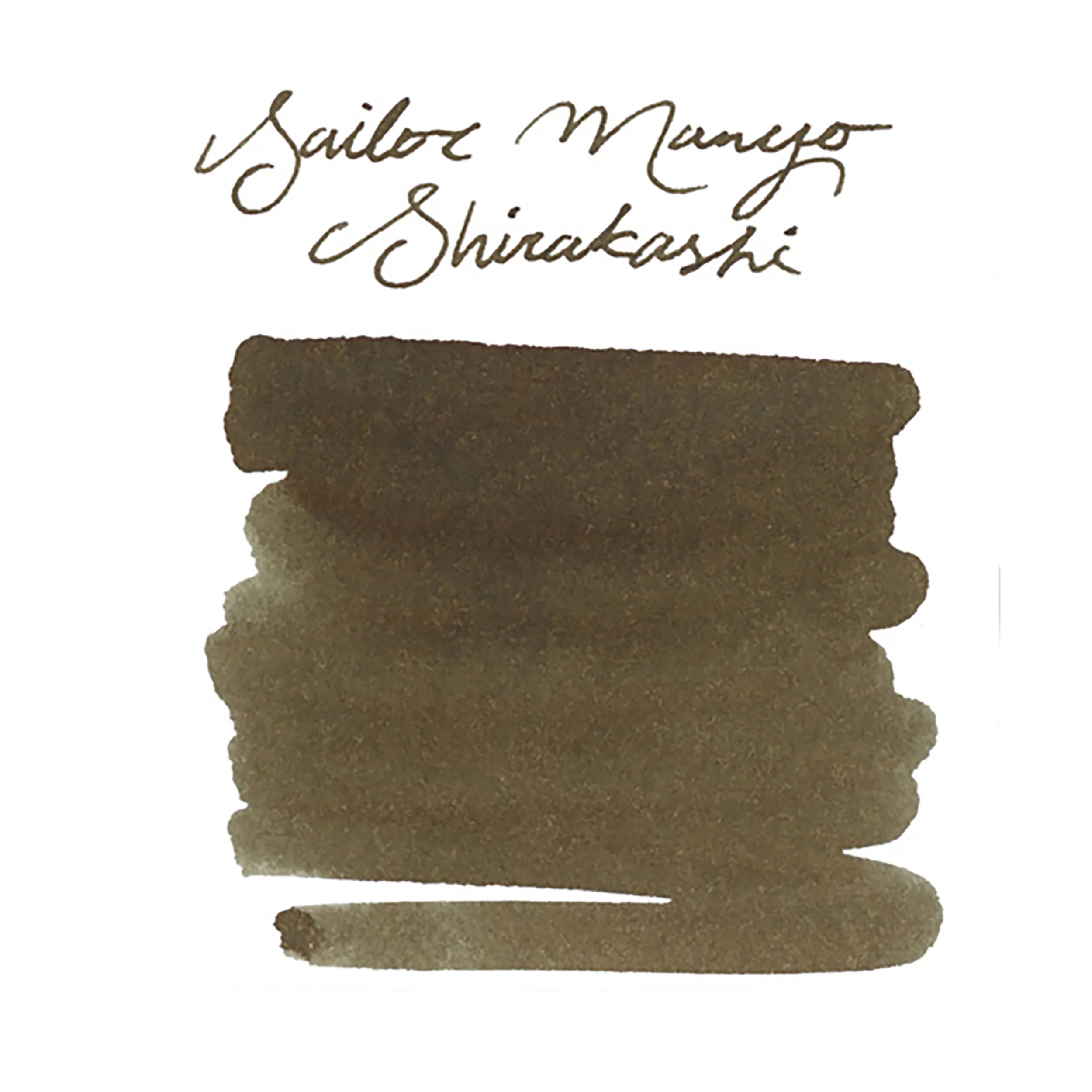 Sailor Manyo Shirakashi - Ink Sample