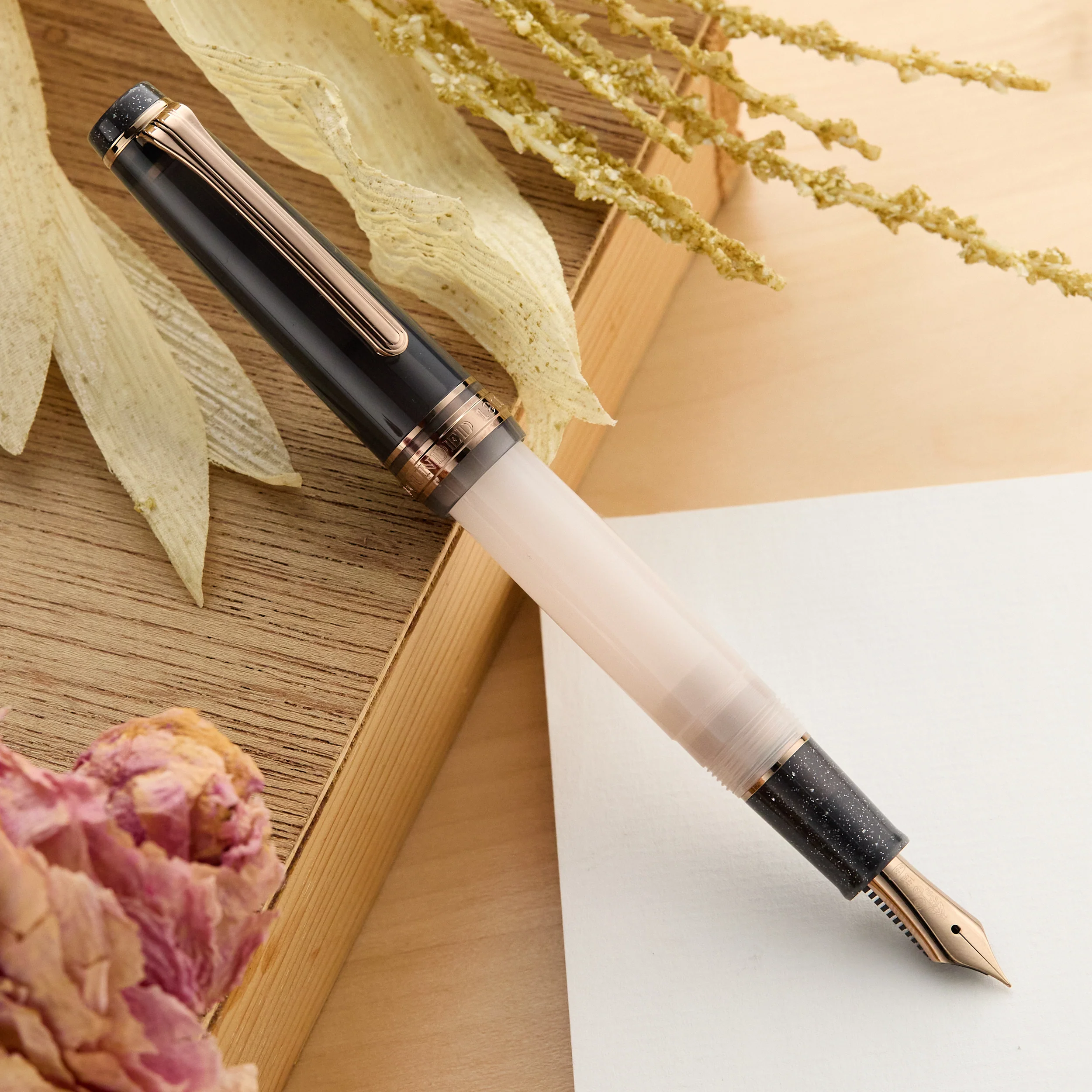 Sailor Pro Gear Slim Fountain Pen - Black Rose - Image 3