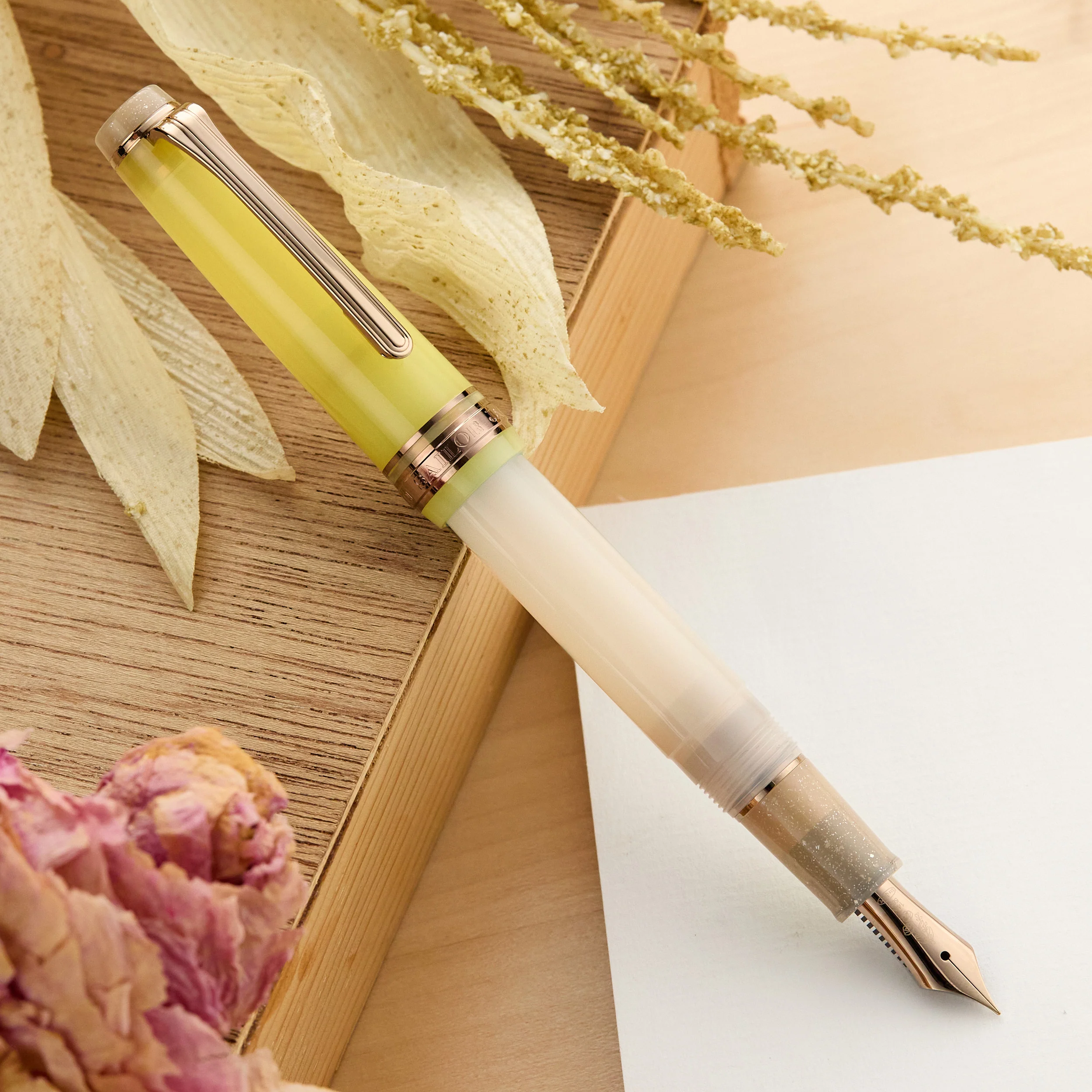 Sailor Pro Gear Slim Fountain Pen - Marigold - Image 2