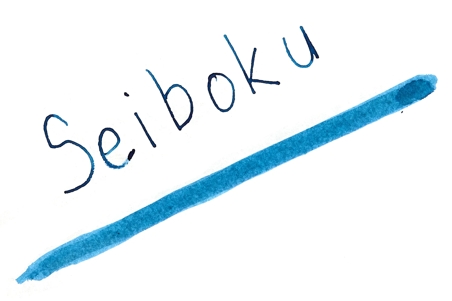 Sailor Seiboku Pigmented Blue Black - 50ml Bottled Ink - Image 6