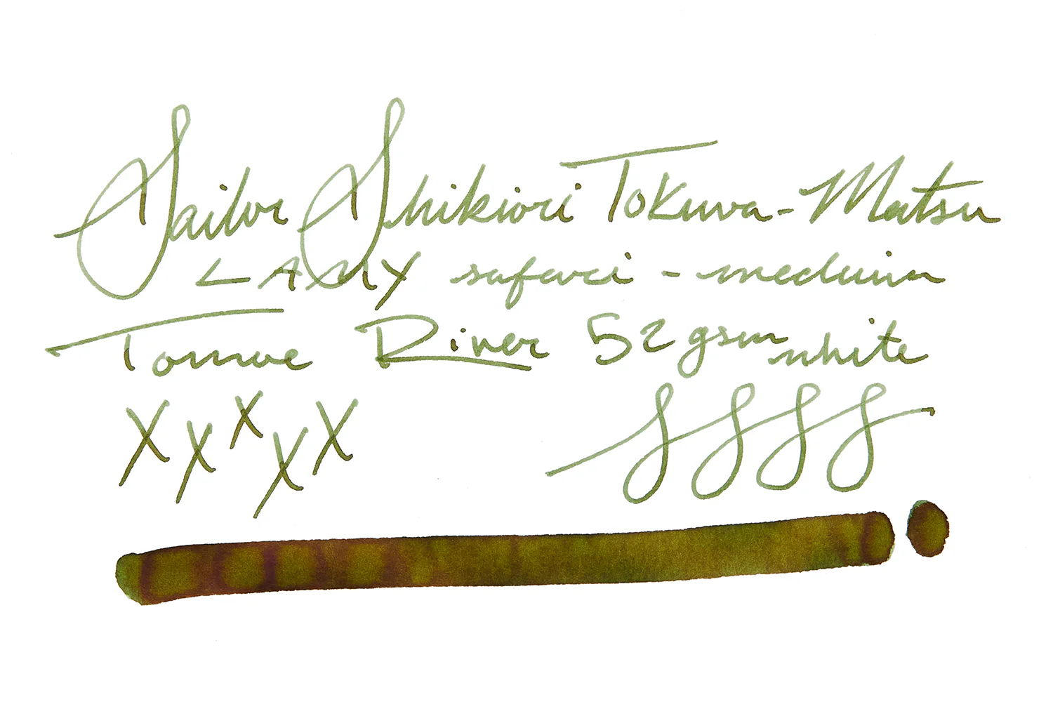 Sailor Shikiori Tokiwa-matsu - 20ml Bottled Ink - Image 7