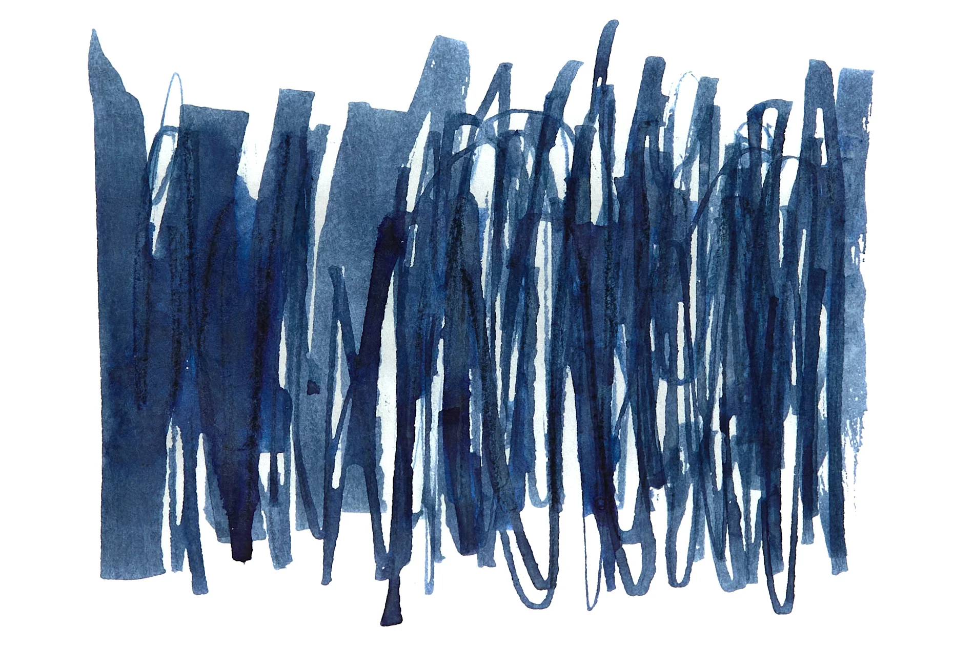 Sailor Souboku Pigmented Deep Blue - Ink Sample - Image 4