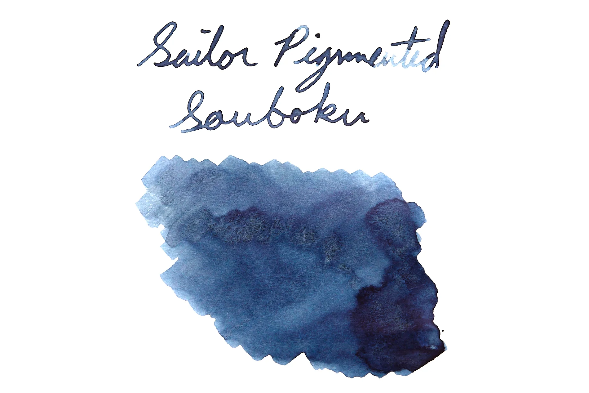 Sailor Souboku Pigmented Deep Blue - Ink Sample - Image 7