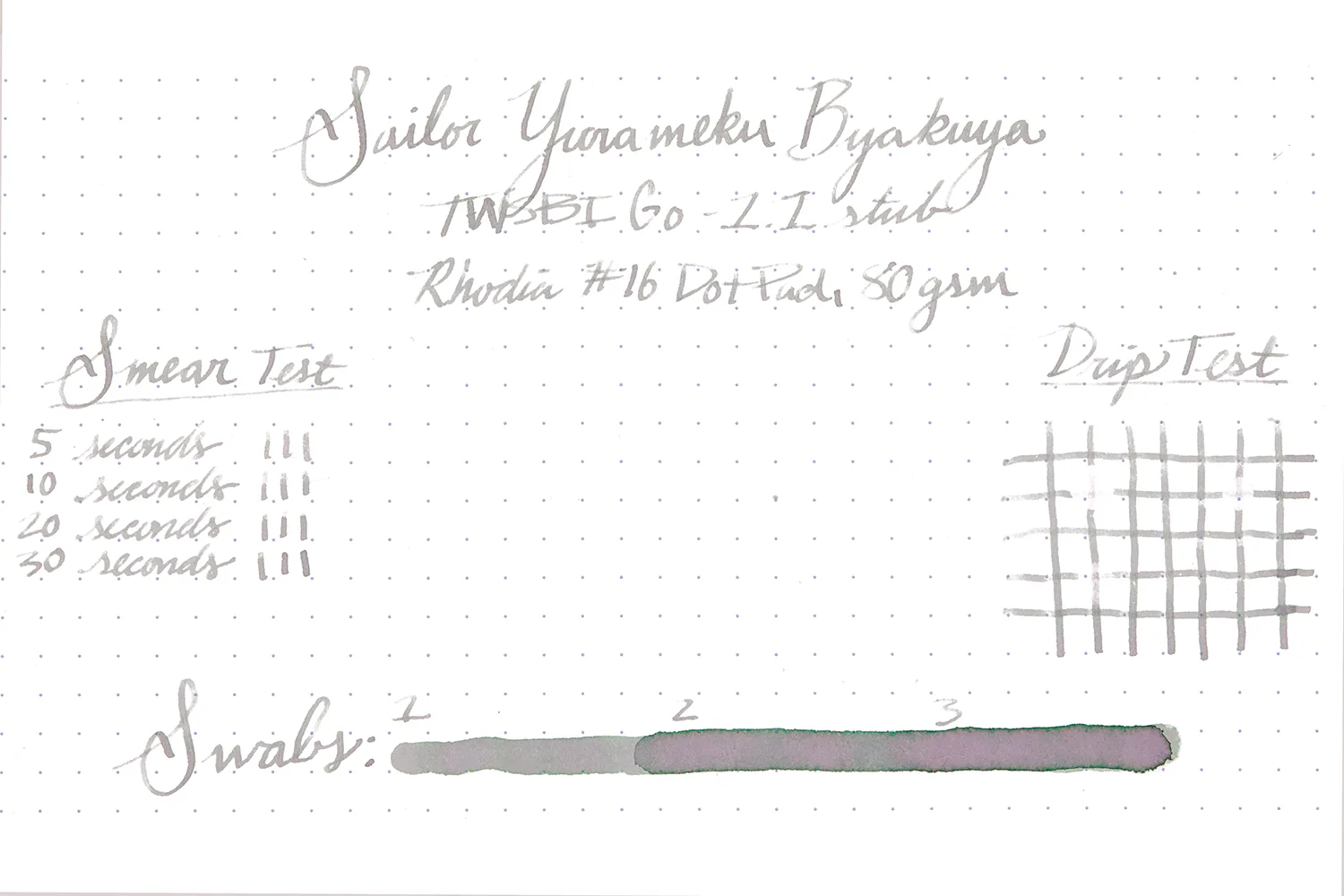 Sailor Yurameku Byakuya - 20ml Bottled Ink - Image 3