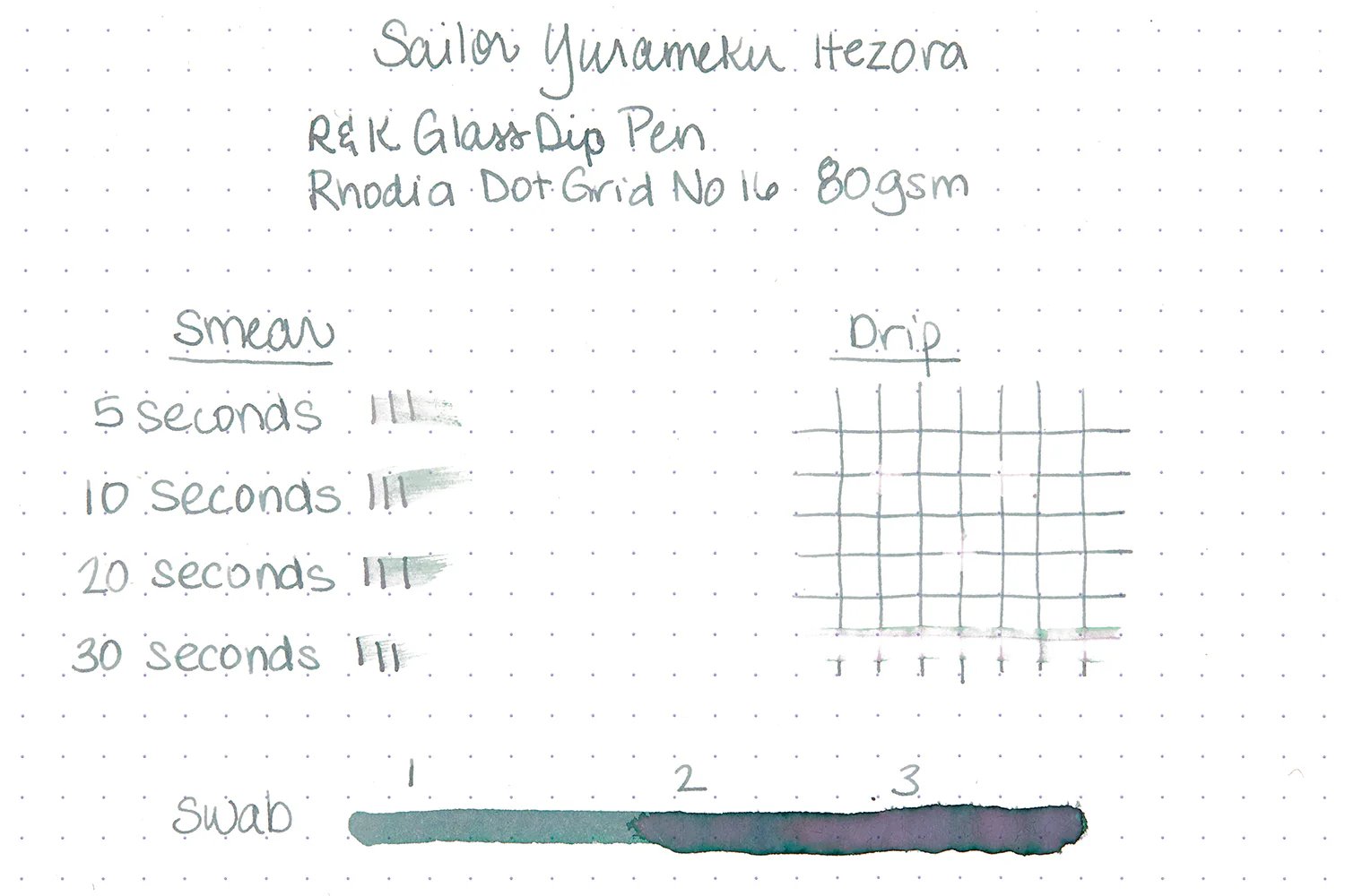 Sailor Yurameku Itezora - Ink Sample - Image 3