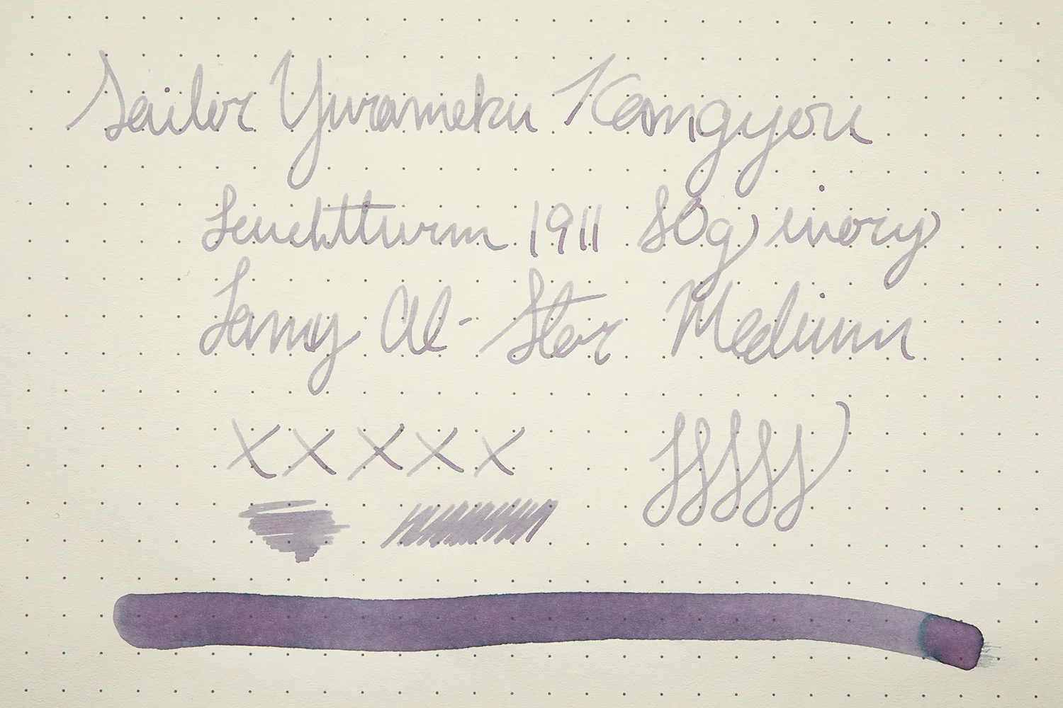 Sailor Yurameku Kangyou - Ink Sample - Image 11