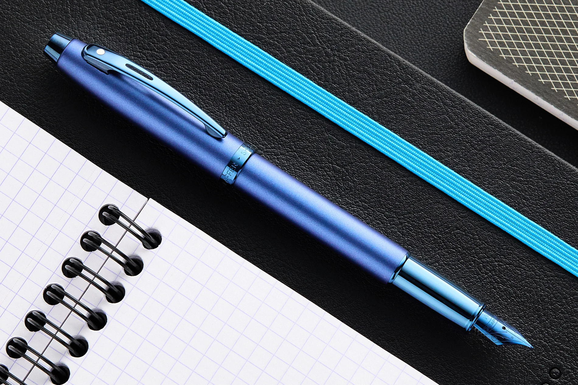 Sheaffer 100 Fountain Pen - Satin Blue - Image 8