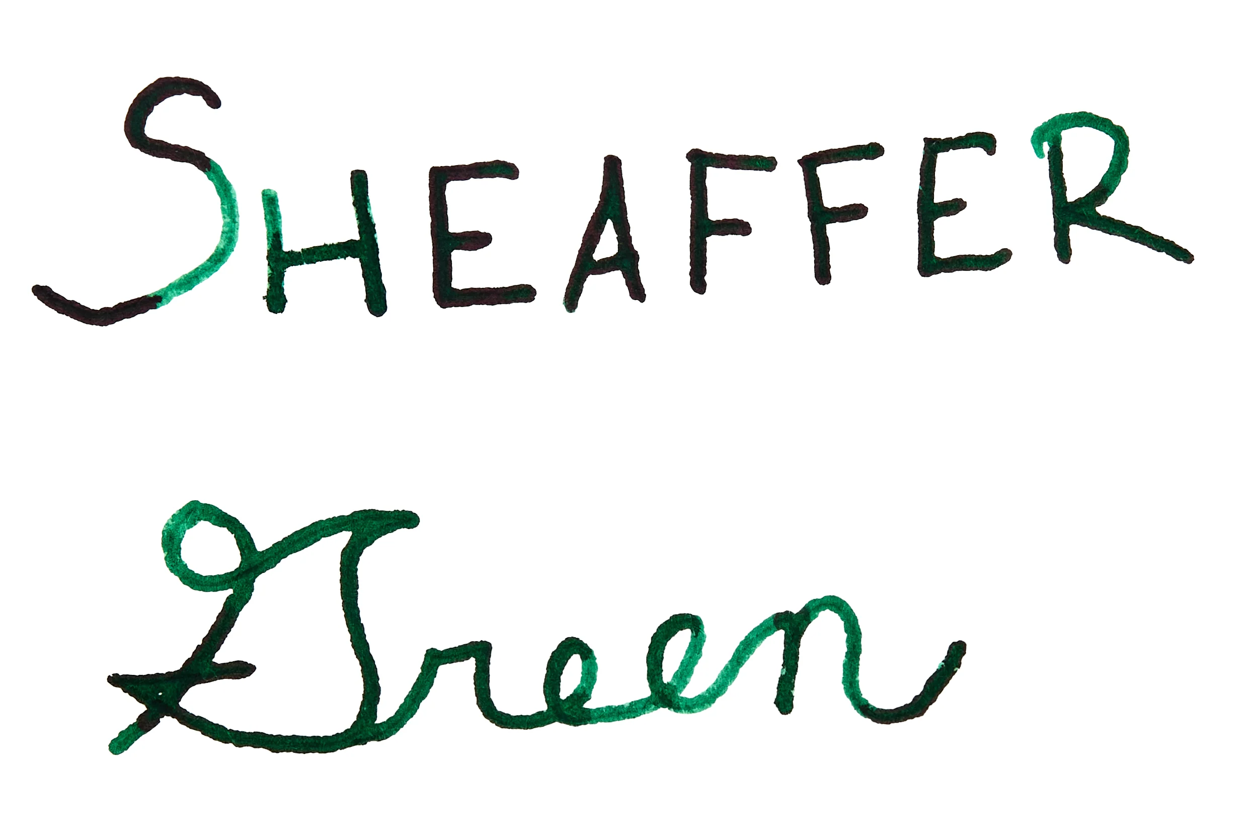 Sheaffer Green - Ink Sample - Image 2
