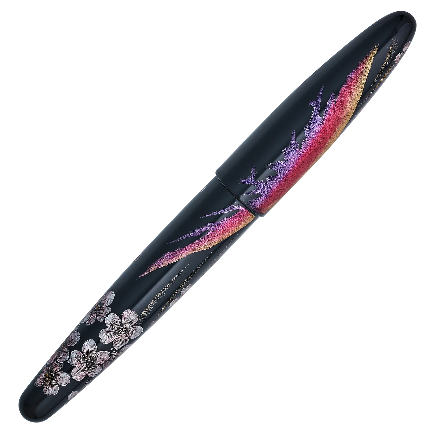 TACCIA Empress Maki-e Fountain Pen - Aka Fuji and Sakura Chinkin Yozakura (Limited Edition) - Image 4