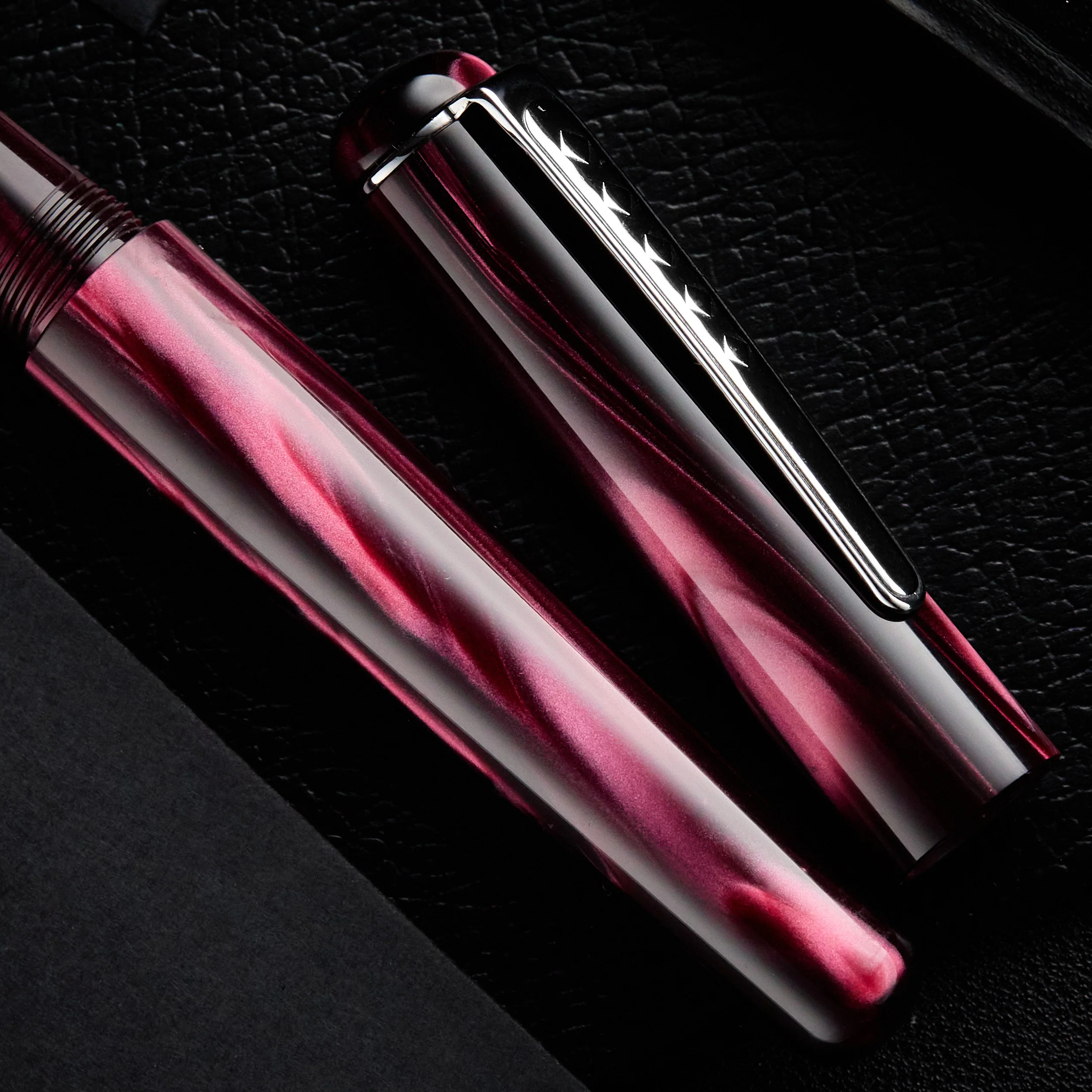 Tom Hessin Charles Fountain Pen - Castle Claret - Image 8