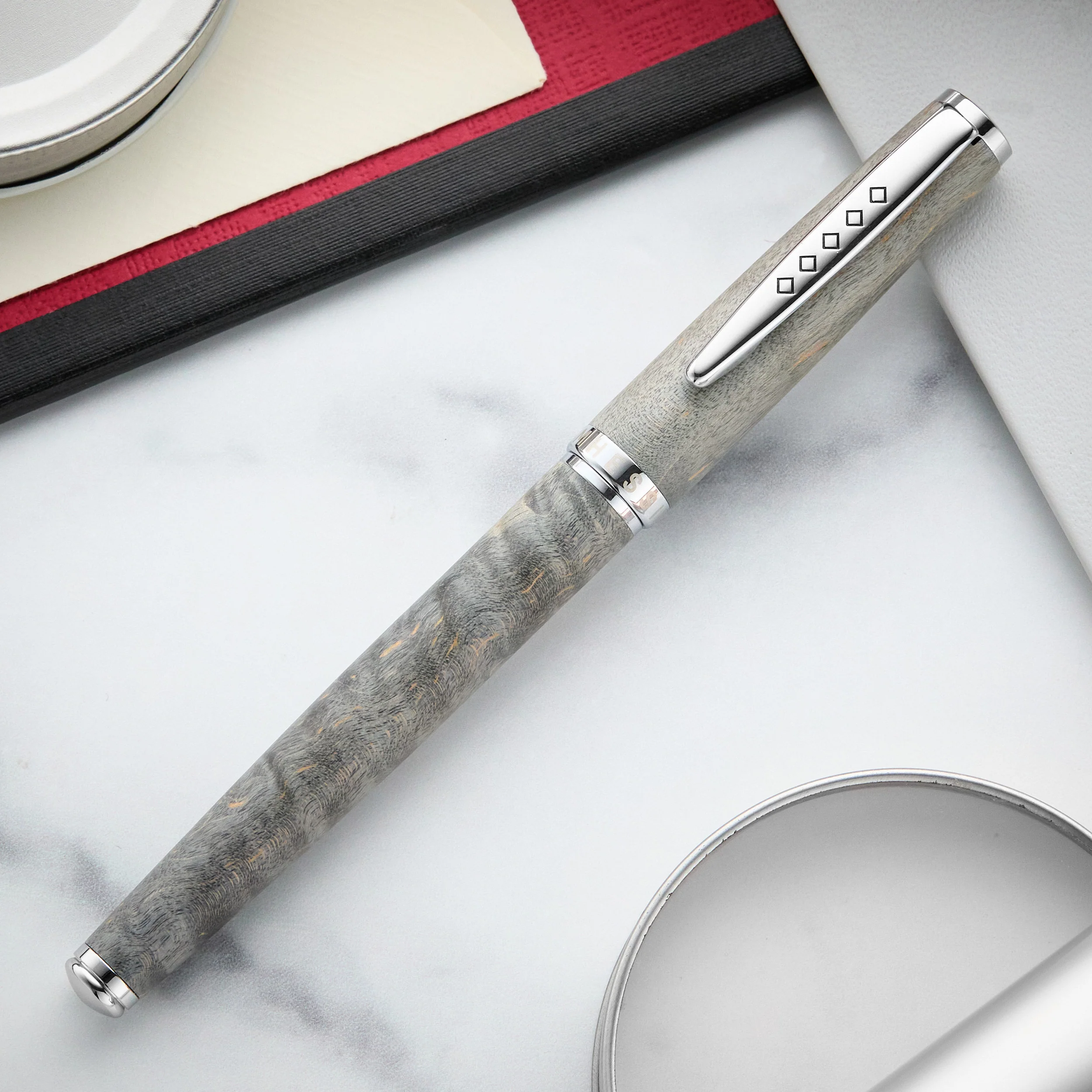 Tom Hessin Edinburgh Fountain Pen - Stockbridge Stone - Image 7