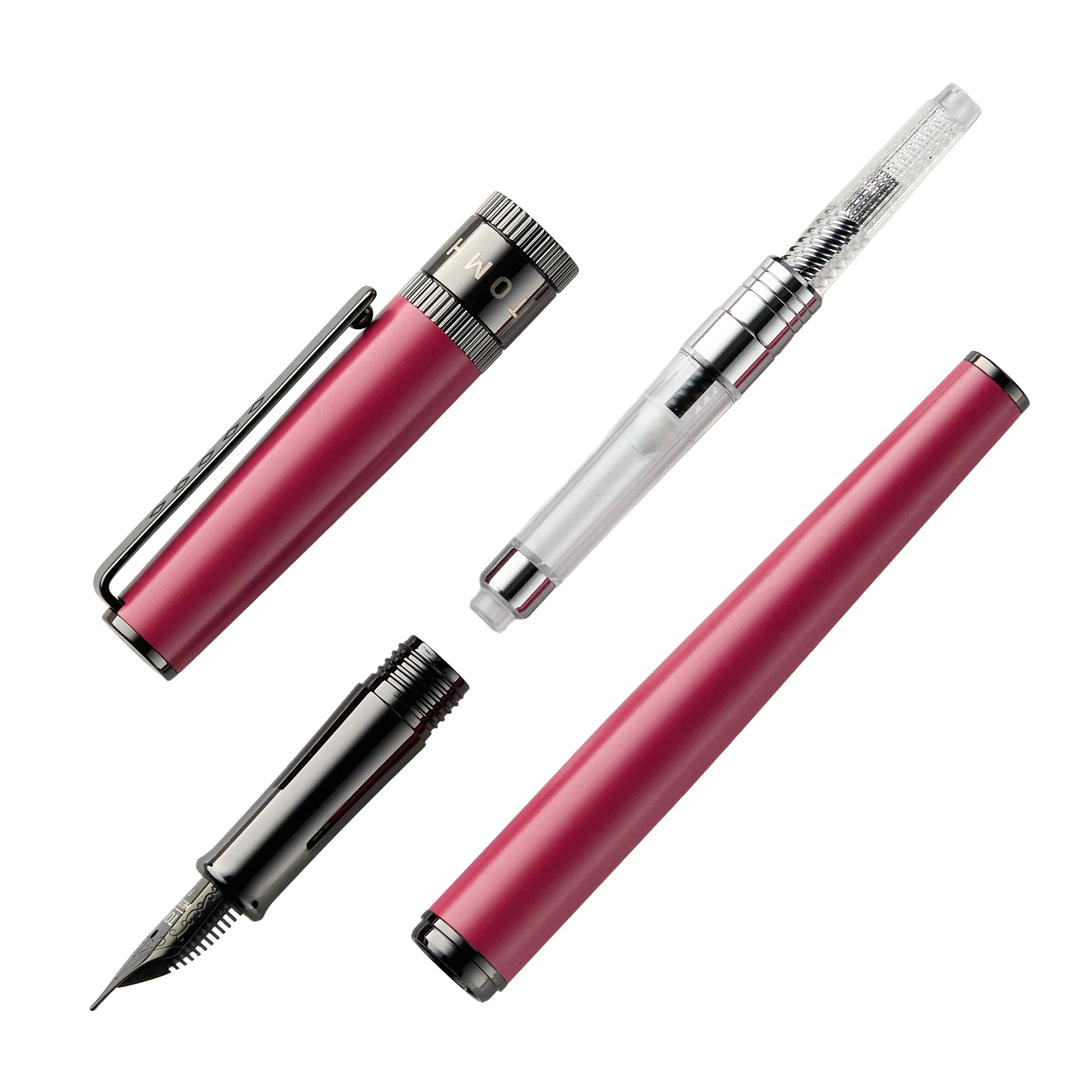 Tom Hessin Rebel Fountain Pen - Jewellers Rouge - Image 3