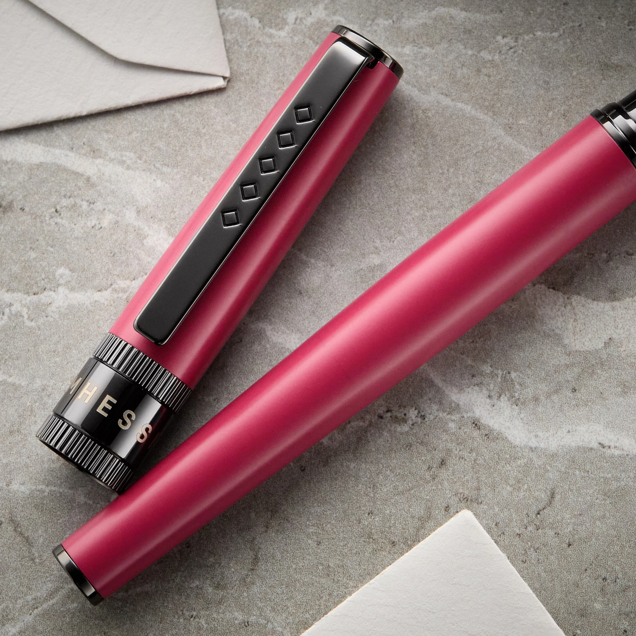 Tom Hessin Rebel Fountain Pen - Jewellers Rouge - Image 8