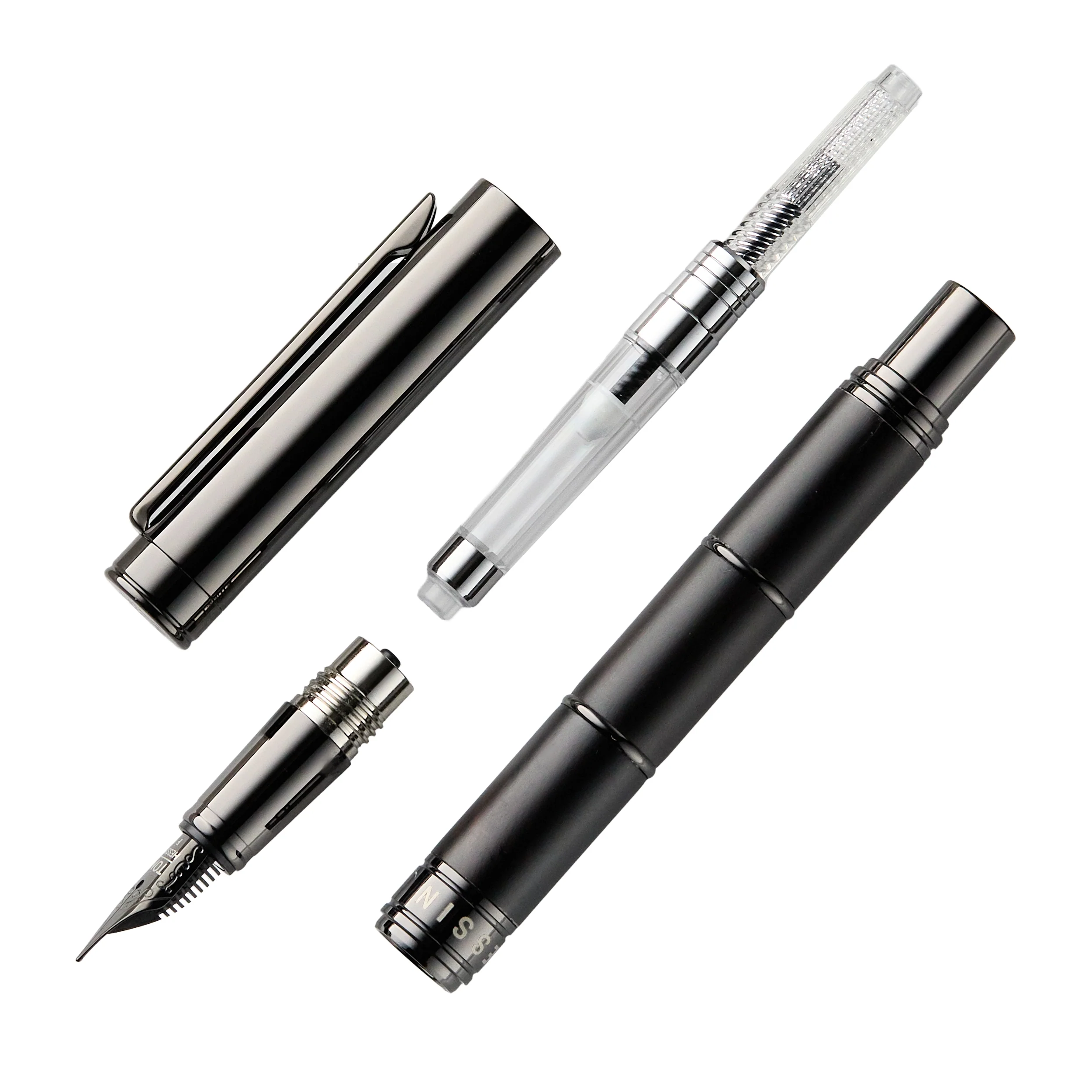 Tom Hessin Revolution Fountain Pen - Charcoal - Image 3