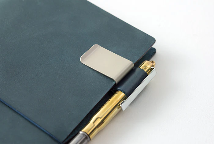 Traveler's Notebook Accessory 016 - Medium Pen Holder, Blue - Image 4