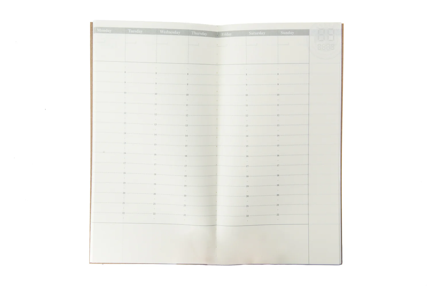 Traveler's Notebook Regular Refill 018 - Weekly Planner - Image 2