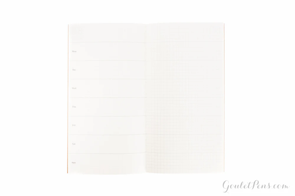 Traveler's Notebook Regular Refill 019 - Weekly Planner + Grid - Image 2