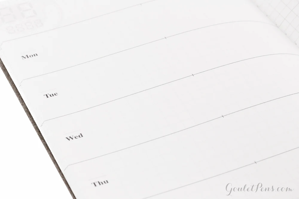 Traveler's Notebook Regular Refill 019 - Weekly Planner + Grid - Image 4