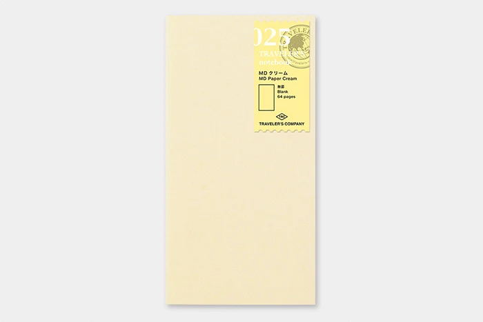 Traveler's Notebook Regular Refill 025 - Blank, Cream Paper - Image 5