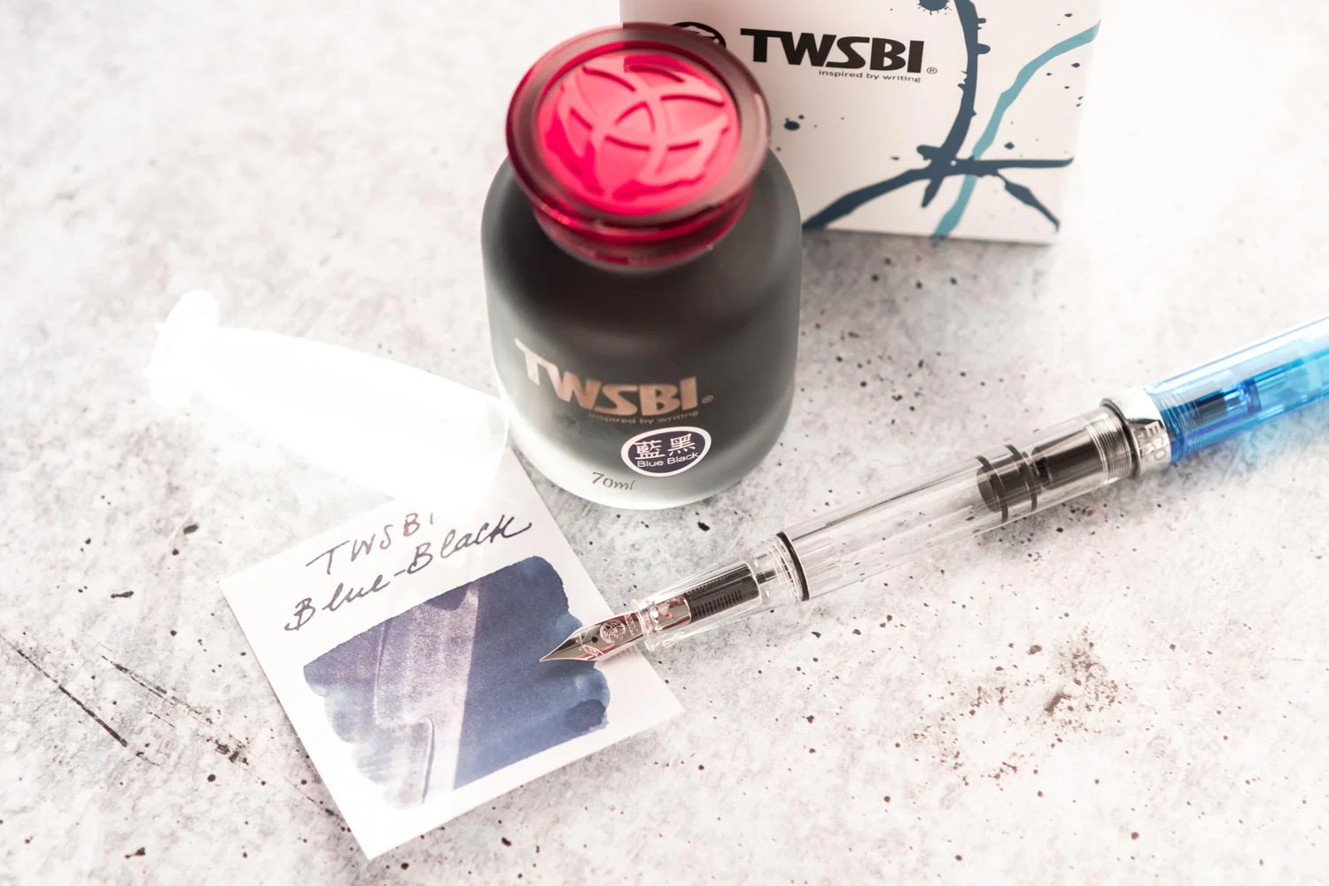 TWSBI Blue-Black - 70ml Bottled Ink - Image 4