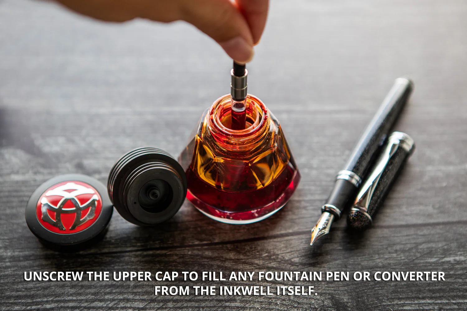 TWSBI Diamond 50 Ink Bottle - Red - Image 5
