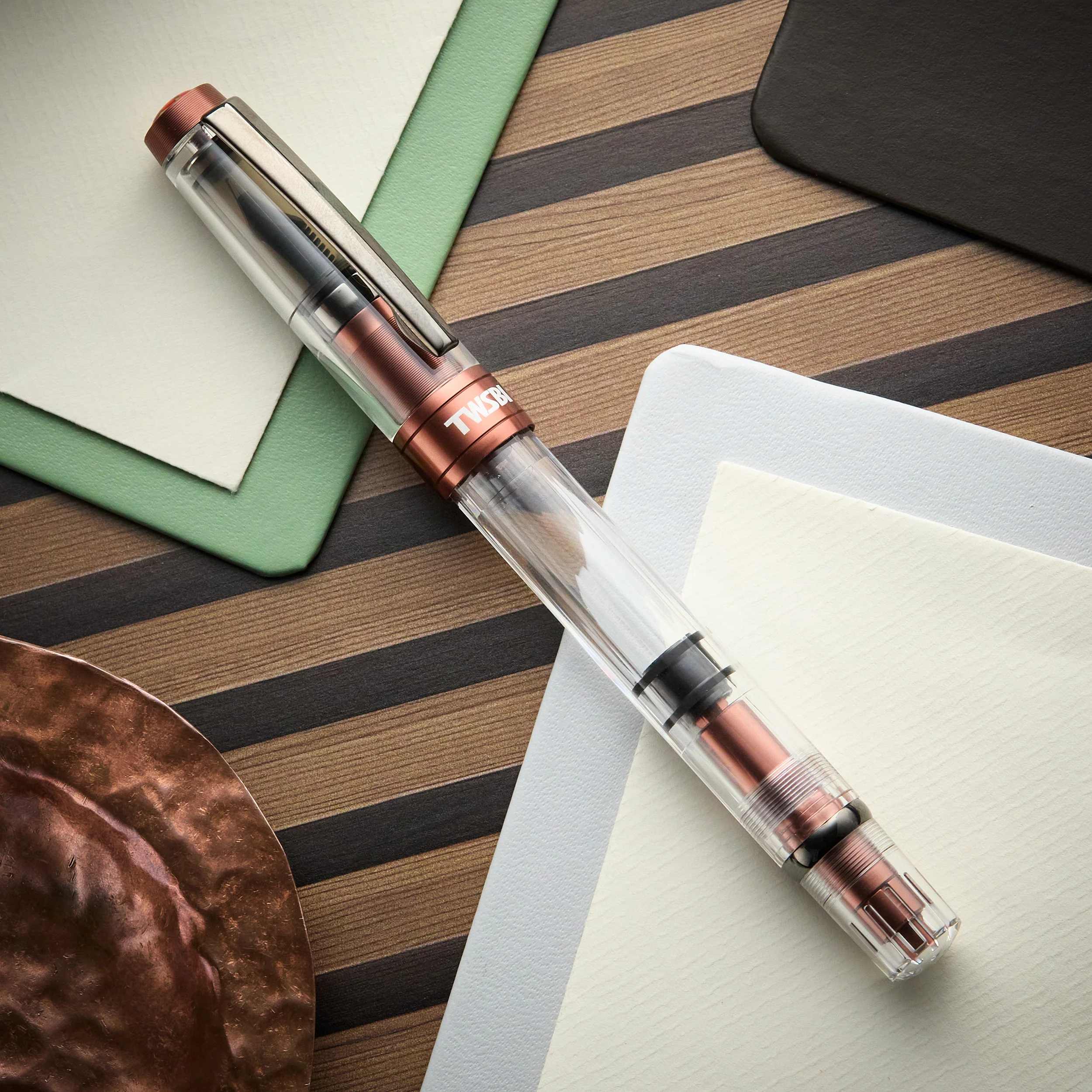 TWSBI Diamond 580ALR Fountain Pen - Affogato w/ Onyx - Image 5