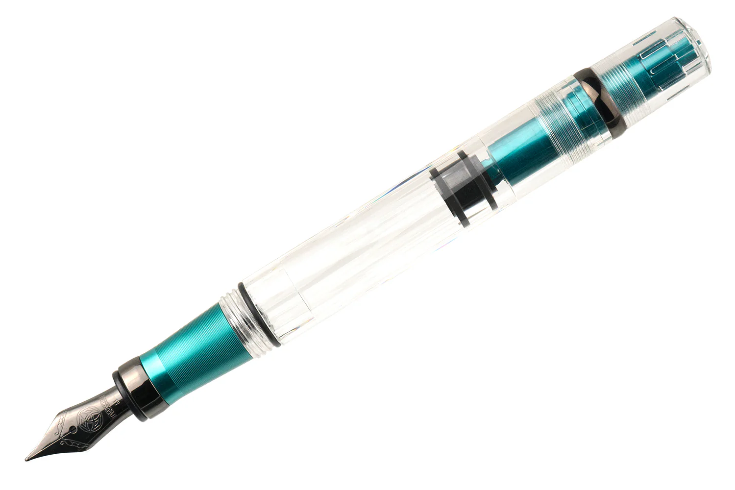 TWSBI Diamond 580ALR Fountain Pen - Caribbean w/ Onyx - Image 7