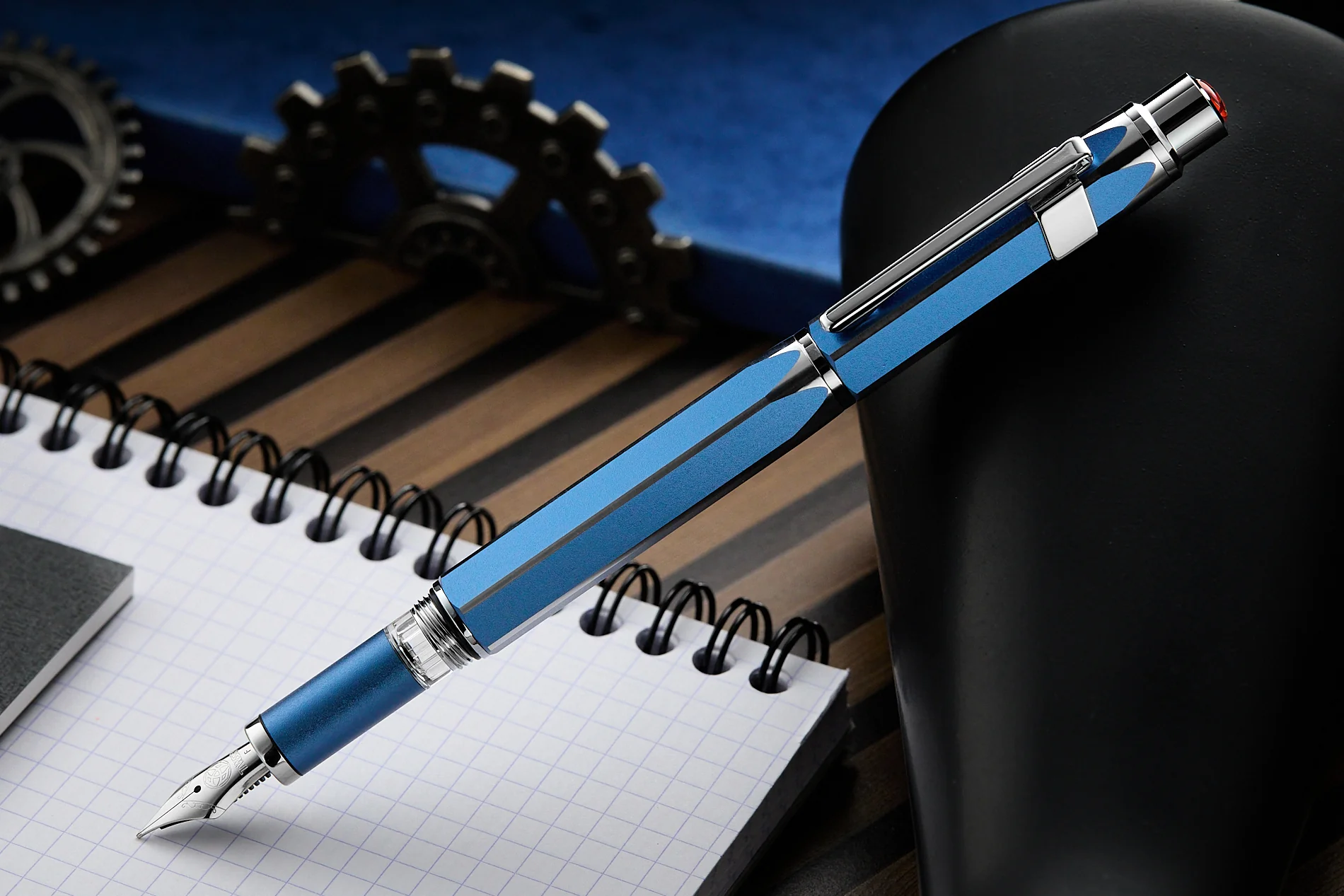 TWSBI Precision Fountain Pen - Gemini Blue (Special Edition) - Image 7