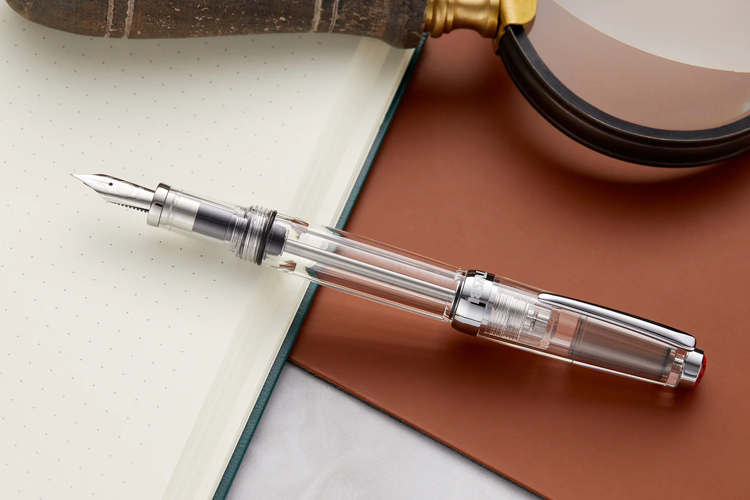 TWSBI Vac Mini Fountain Pen - Clear - Image 7