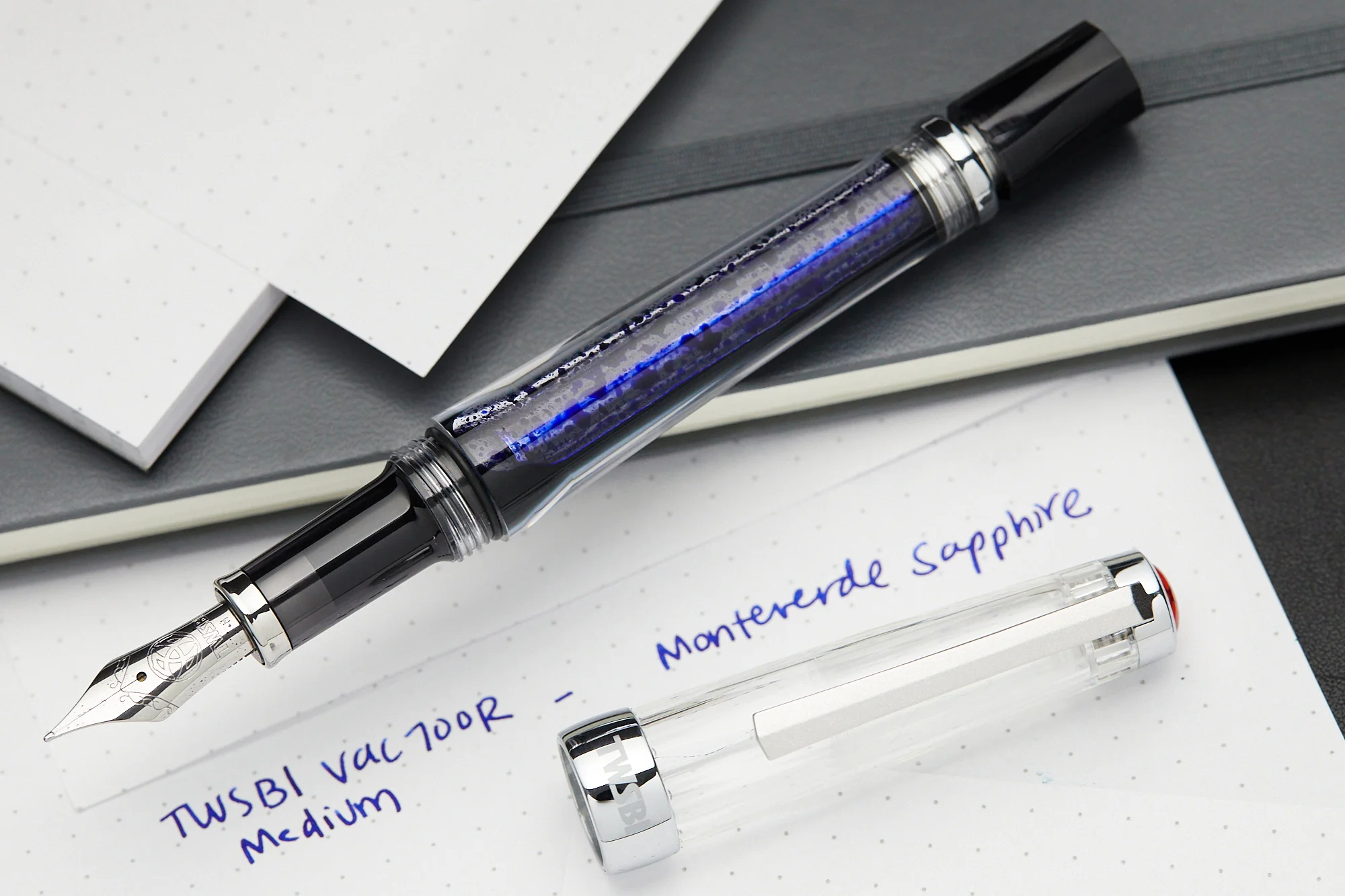 TWSBI Vac700R Fountain Pen - Clear - Image 11